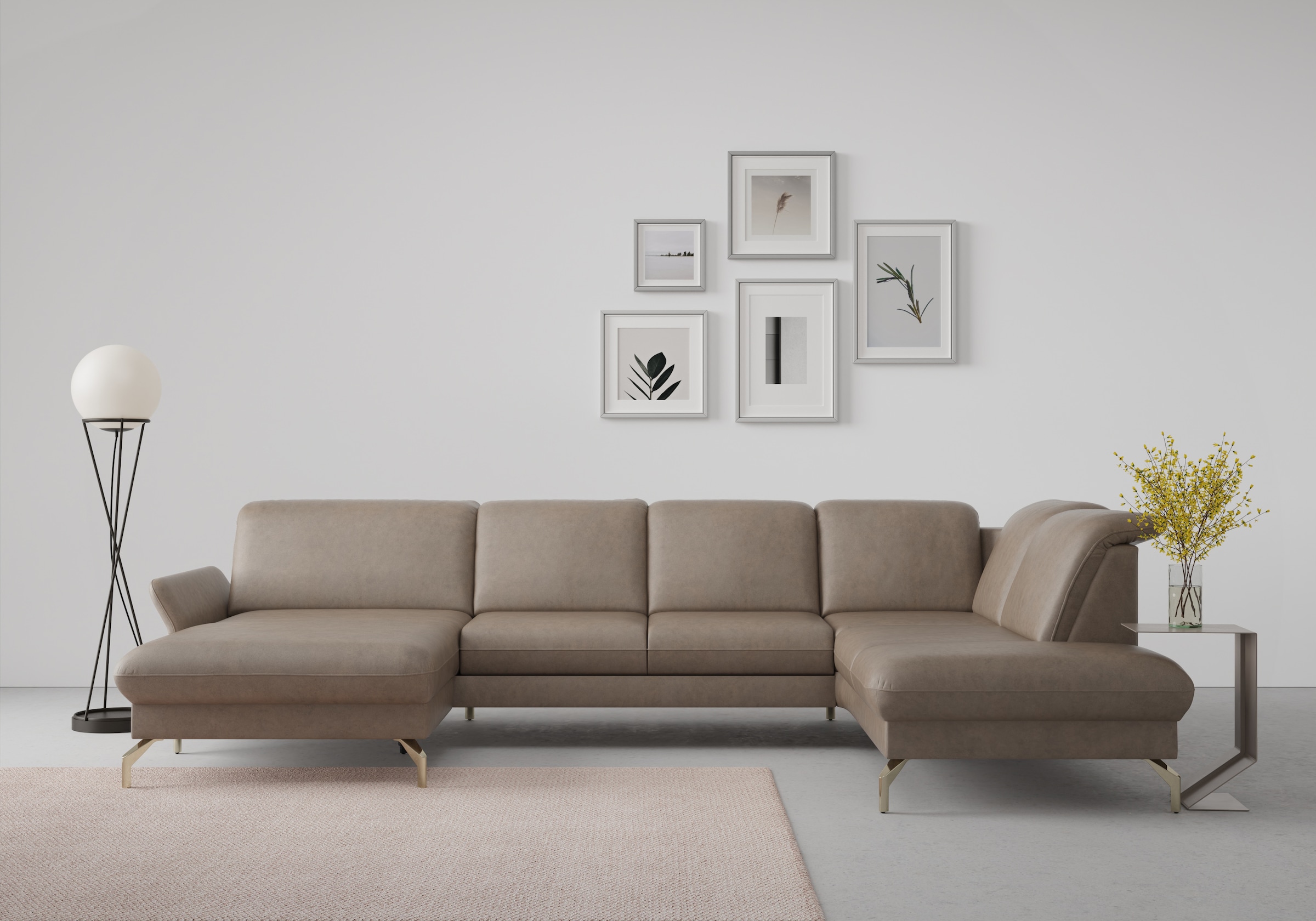 sit&more Wohnlandschaft »Fashion U-Form« wahlweise mit Kopfteilverstellung, günstig online kaufen