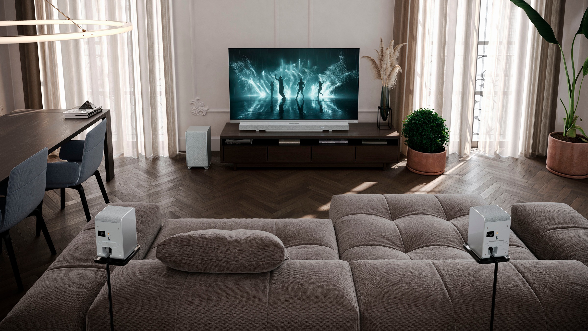 Sharp Soundbar »HT-SBW55121 5.1.2 Dolby Atmos®/DTS:X® mit Drahtlos-Subwoofer«