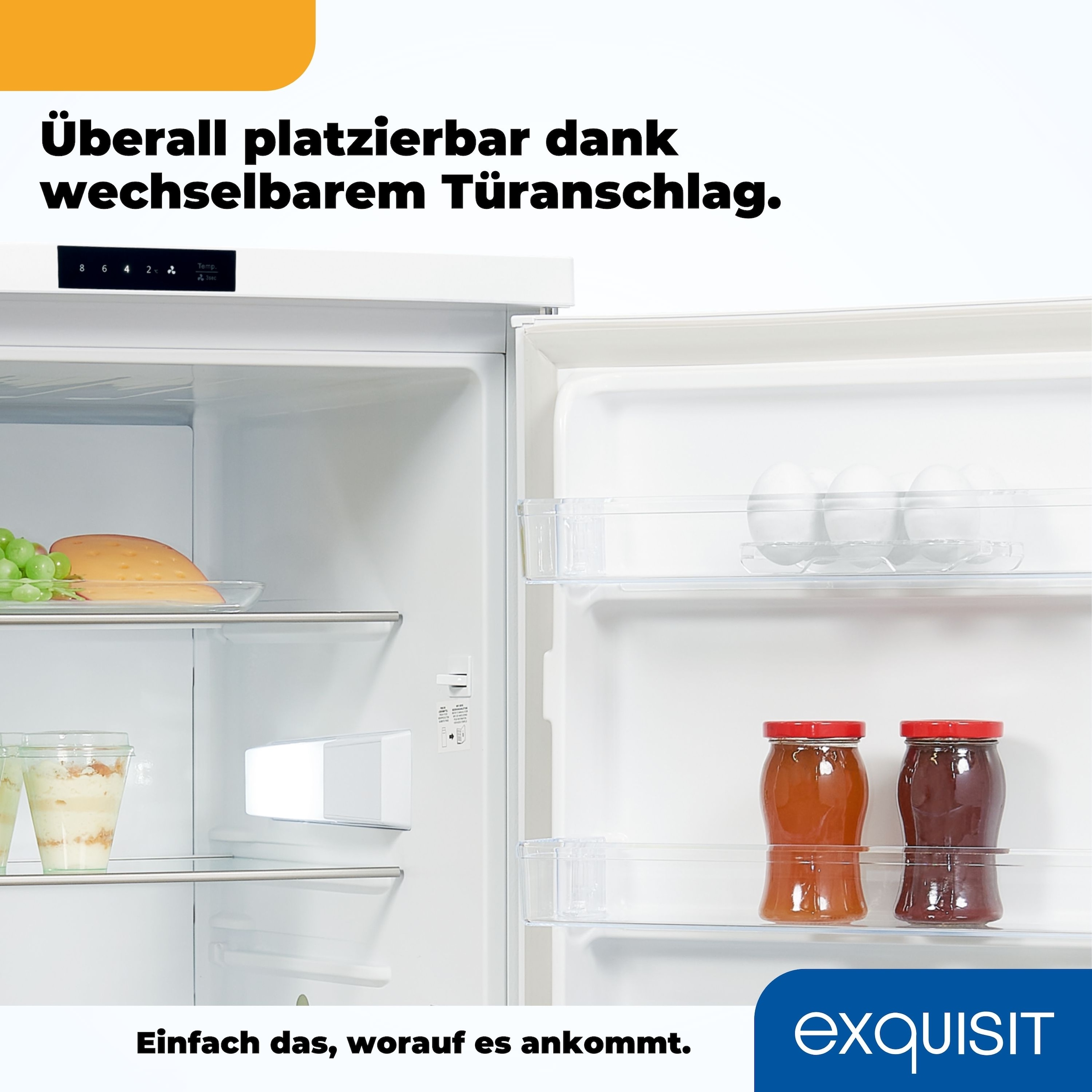 exquisit Vollraumkühlschrank »KS16-V-HE-011D weiss«
