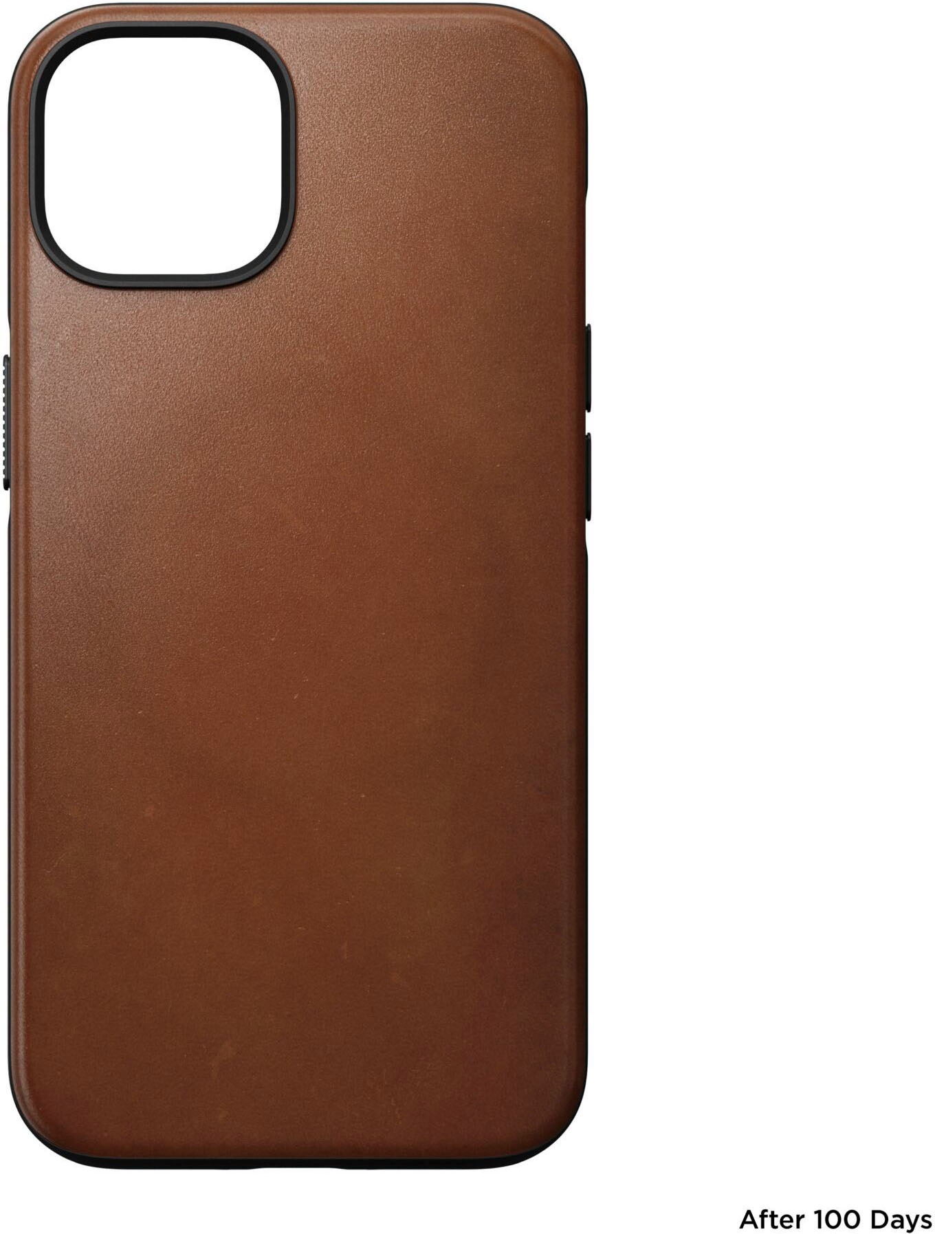 Nomad Handyhülle »Modern Leather Case iPhone 14«, iPhone 14, Polycarbonat und hochwertigem Echtleder