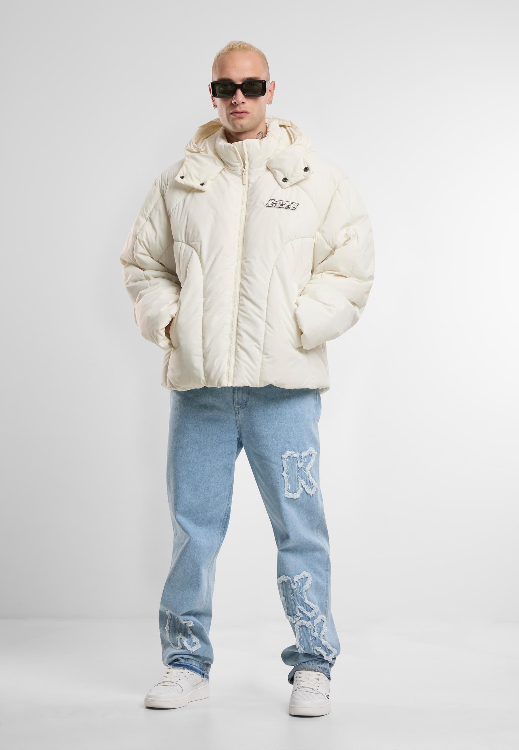 Karl Kani Winterjacke »Karl Kani KK Sport Patch Arctic Puffer Jacket« 1 Stk. tlg. mit Kapuze