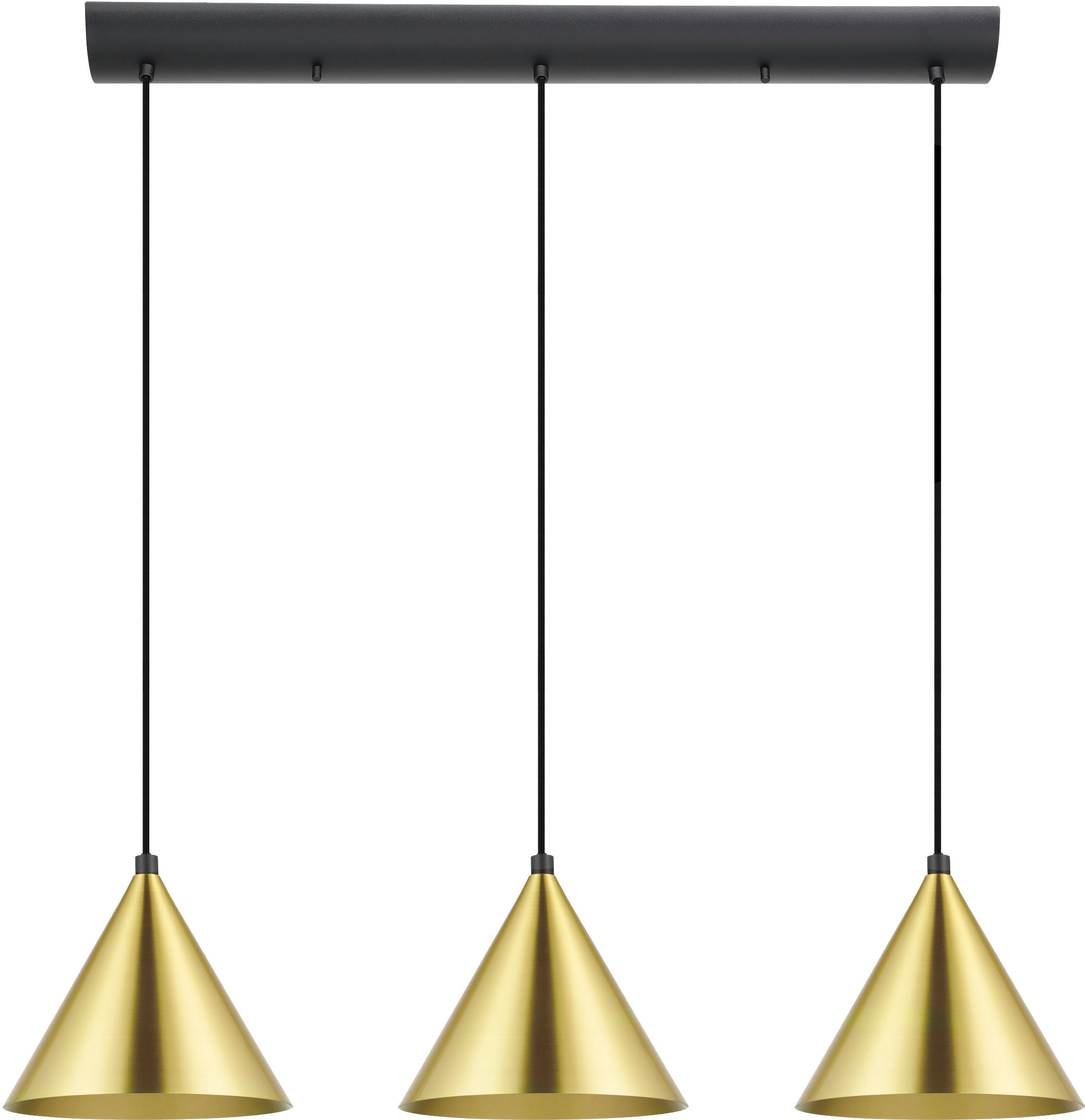 EGLO Hängeleuchte »NARICES« E27 1 Stk. Hängeleuchte in schwarz aus Stahl  -  exkl. E27 - 40W