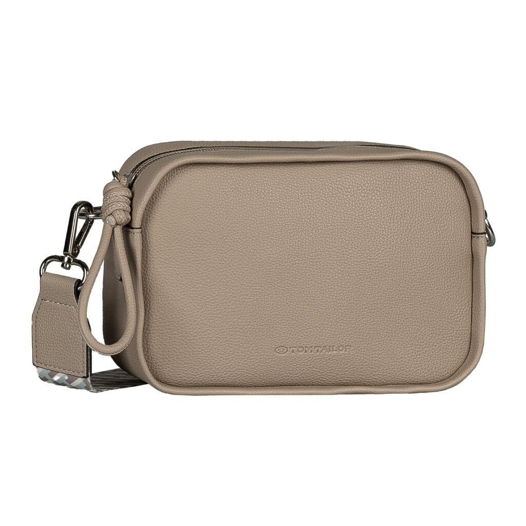 TOM TAILOR Handtasche »Tatiana« fein gewebter dreifarbiger Gurtband mit harmonischem „T“´Logodruck