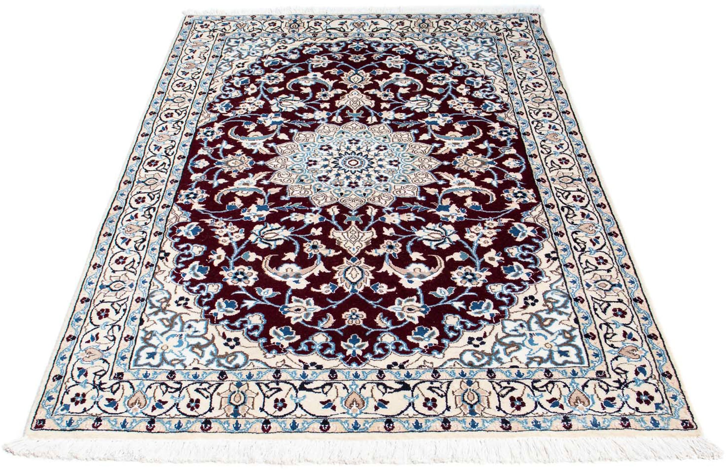 morgenland Orientteppich »Perser - Nain - Royal - 182 x 110 cm - dunkelrot« günstig online kaufen