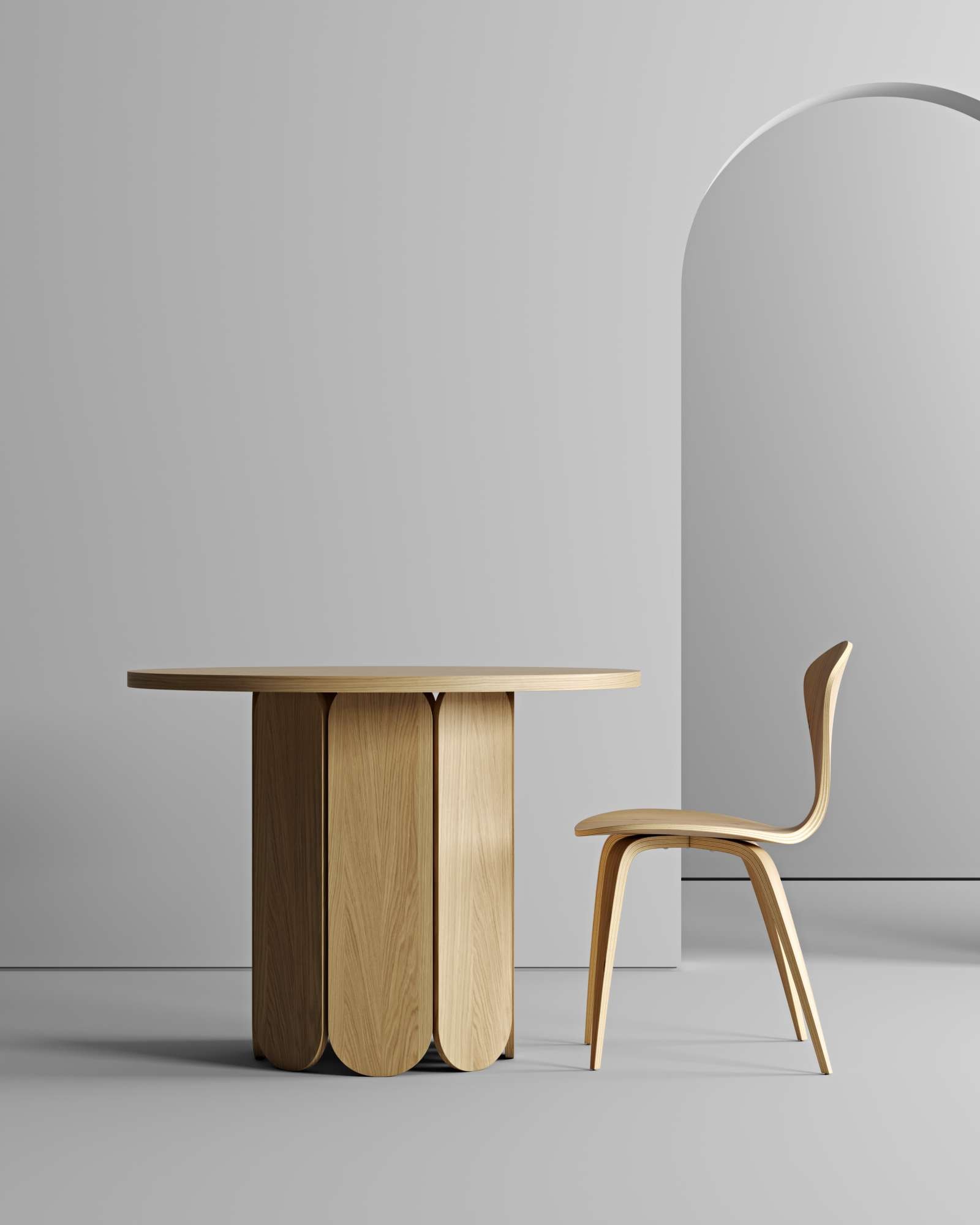 Woodman Esstisch »Soft«, besonderes Design, Breite 98 cm