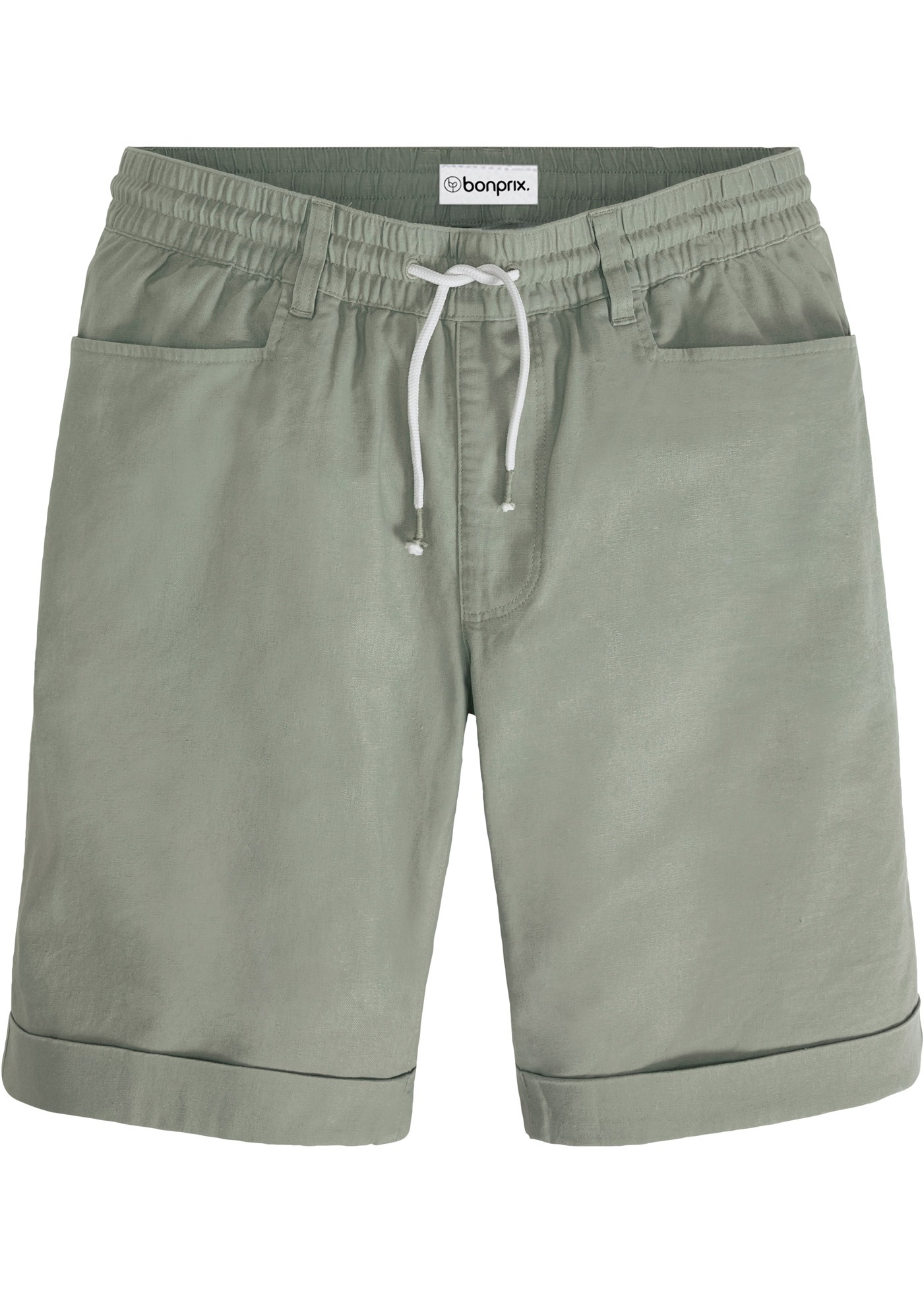 bonprix Bermudas  aus Leinen-Baumwoll-Mix, Regular Fit, lässiger Stil