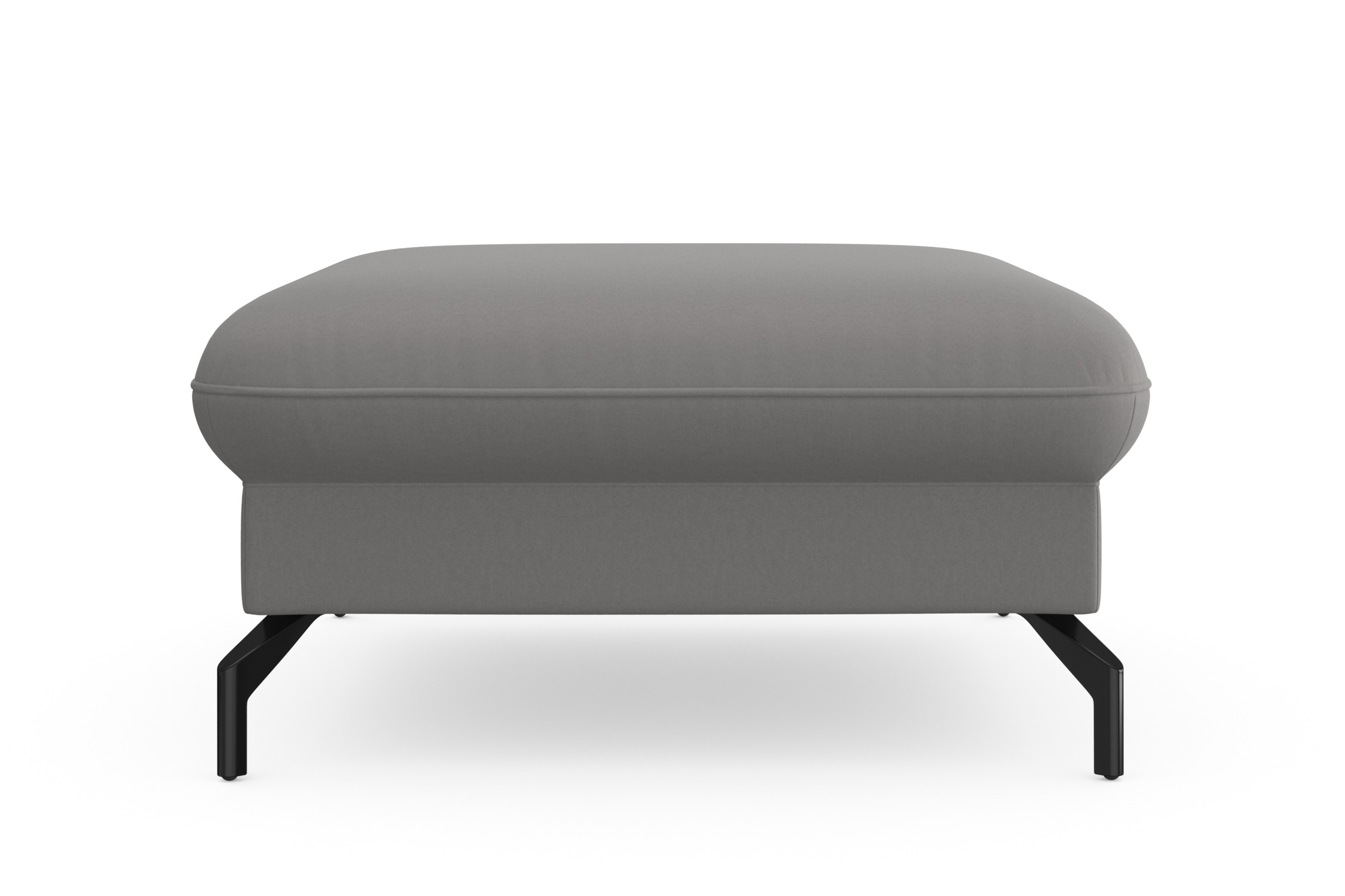 sit&more Hocker »Fashion«, inklusive Federkern, mit hochwertigen, schwarzen Metallfüßen