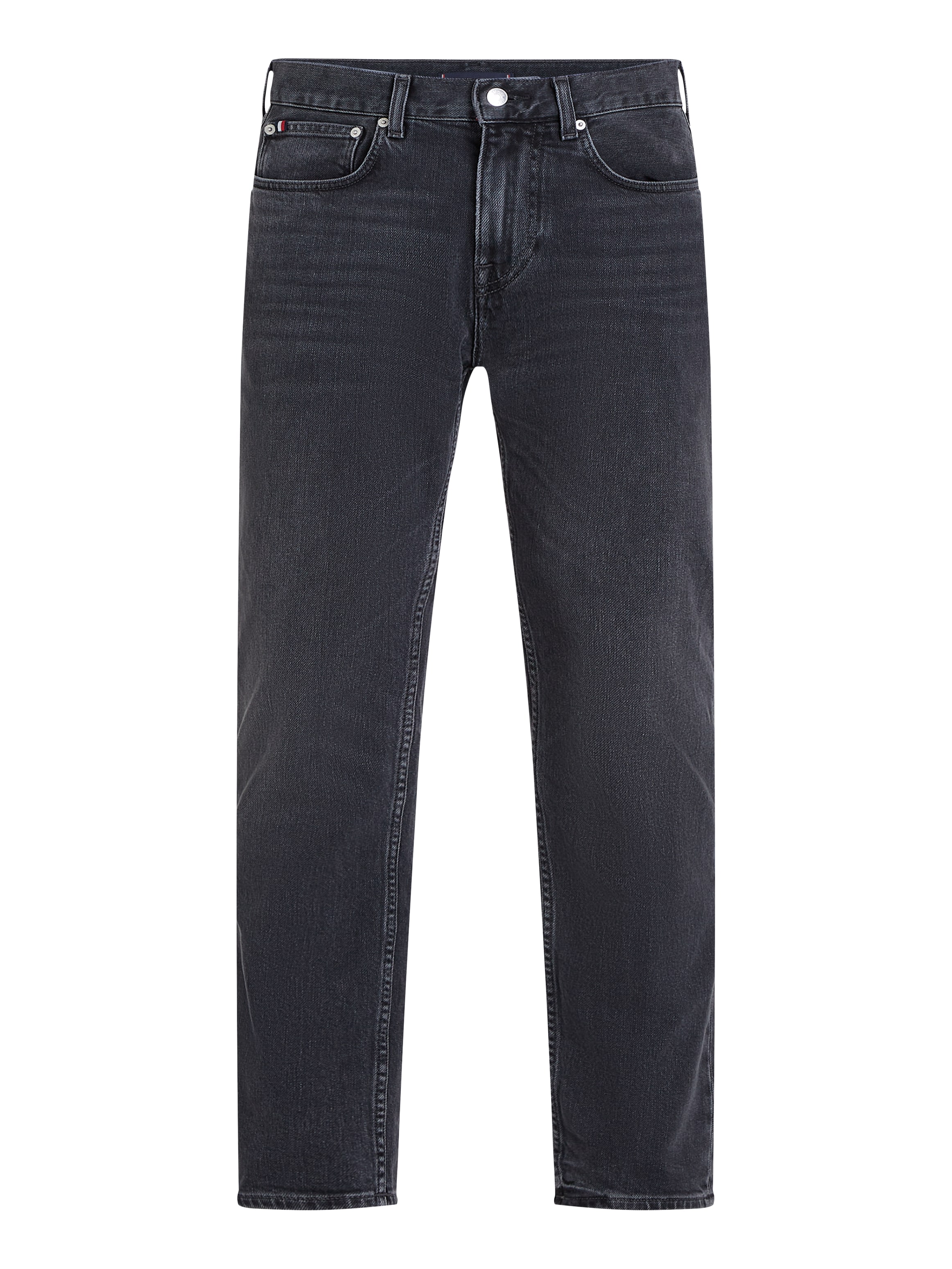 Tommy Hilfiger Straight-Jeans »STRAIGHT DENTON STR CLARK BLACK«, in schwarzer Waschung
