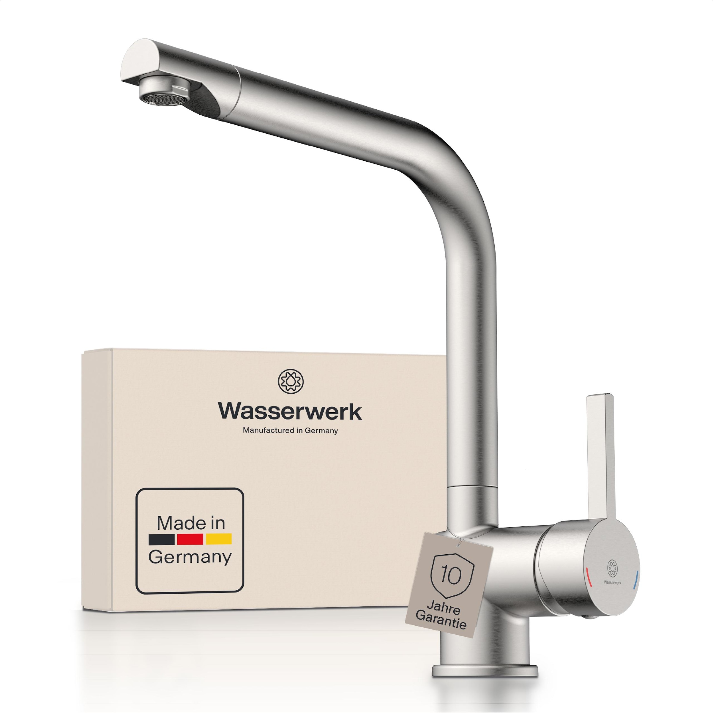 WASSERWERK Spültischarmatur »WK 4, Wasserhahn, Küche, Einhebelmischer« 360° günstig online kaufen