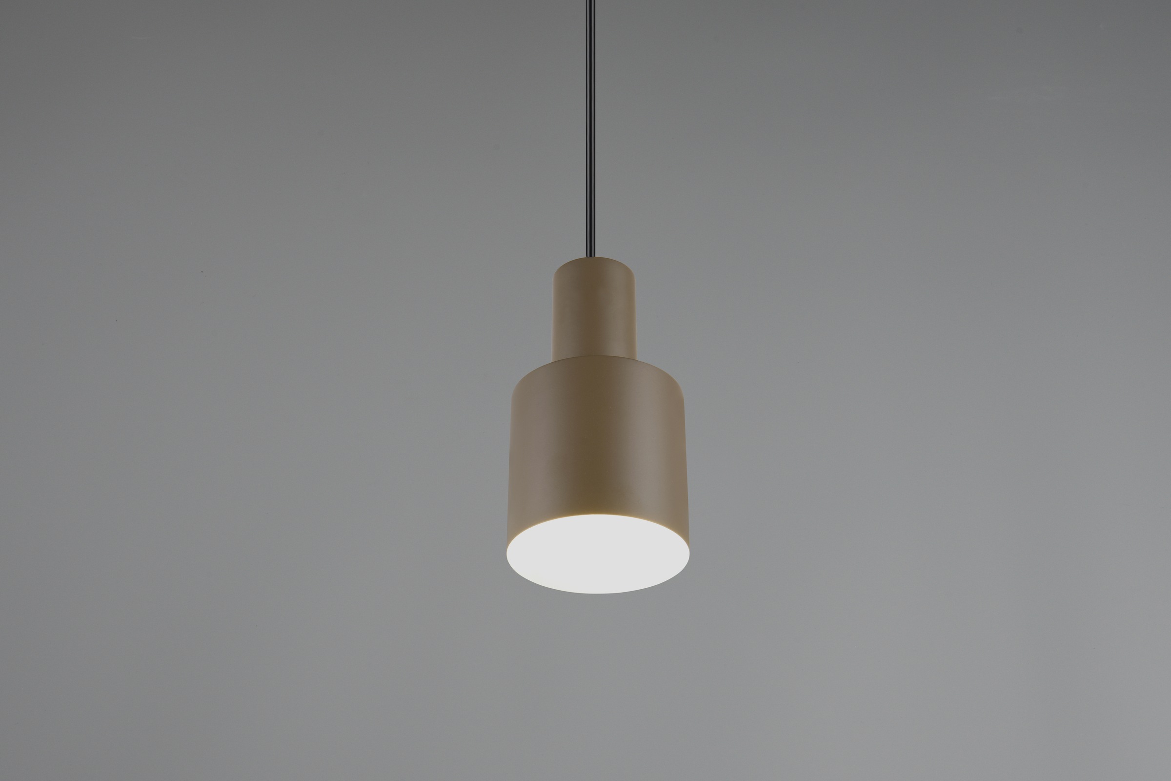 TRIO Leuchten Pendelleuchte »AGUDO, Hängelampe 1-flammig, exkl 1xE27 max 10W, höhenverstellbar«, 1 flammig, Leuchtmittel E27 | Leuchtmittel wechselbar, Hängelampe Ø 12cm, bis max 150cm Abhängung, Küche Esszimmer Wohnzimmer