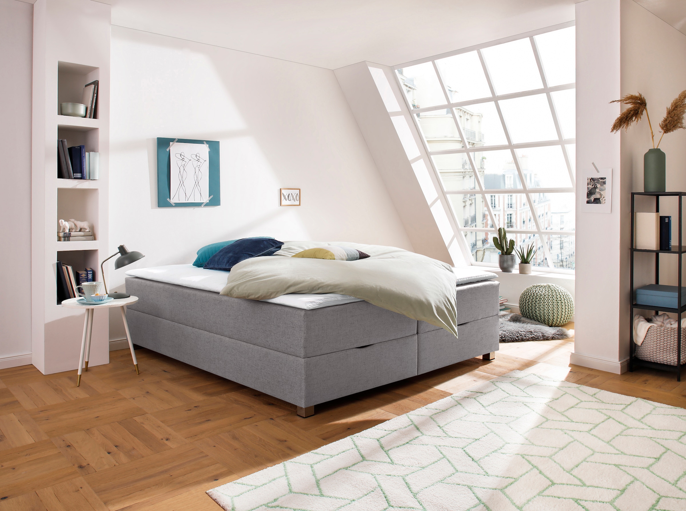 INOSIGN Boxbett »Alexis«, ohne Kopfteil - ideal für Räume mit Dachschrägen; in 4 Breiten