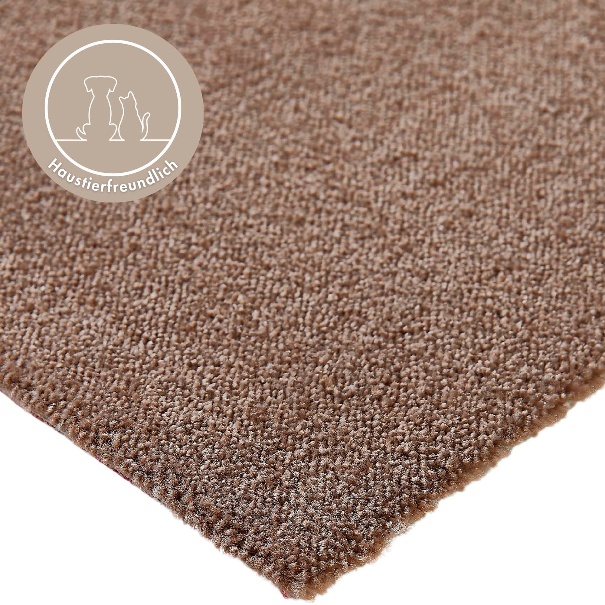 Andiamo Teppichboden »Florenz, Schlinge, Made in Belgium«, rechteckig, 8 mm Höhe, Uni-Farben, Breite 400 cm, strapazierfähig & robust