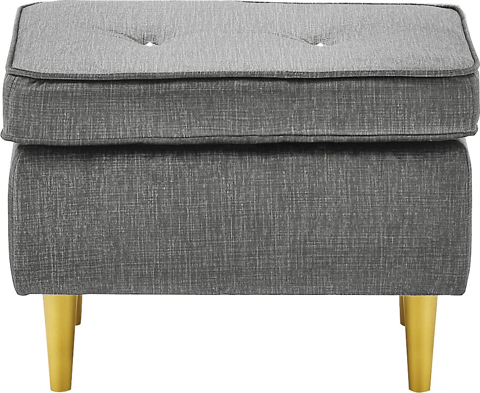 ED EXCITING DESIGN Hocker »Tom«, mit Strasssteinen und goldenen Füßen günstig online kaufen