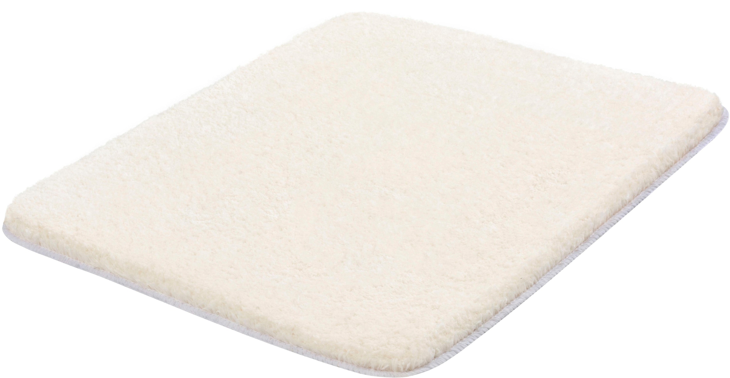 Kleine Wolke Badematte »Meadow«, rutschhemmend beschichtet, fußbodenheizungsgeeignet, Badteppich, Uni Farben