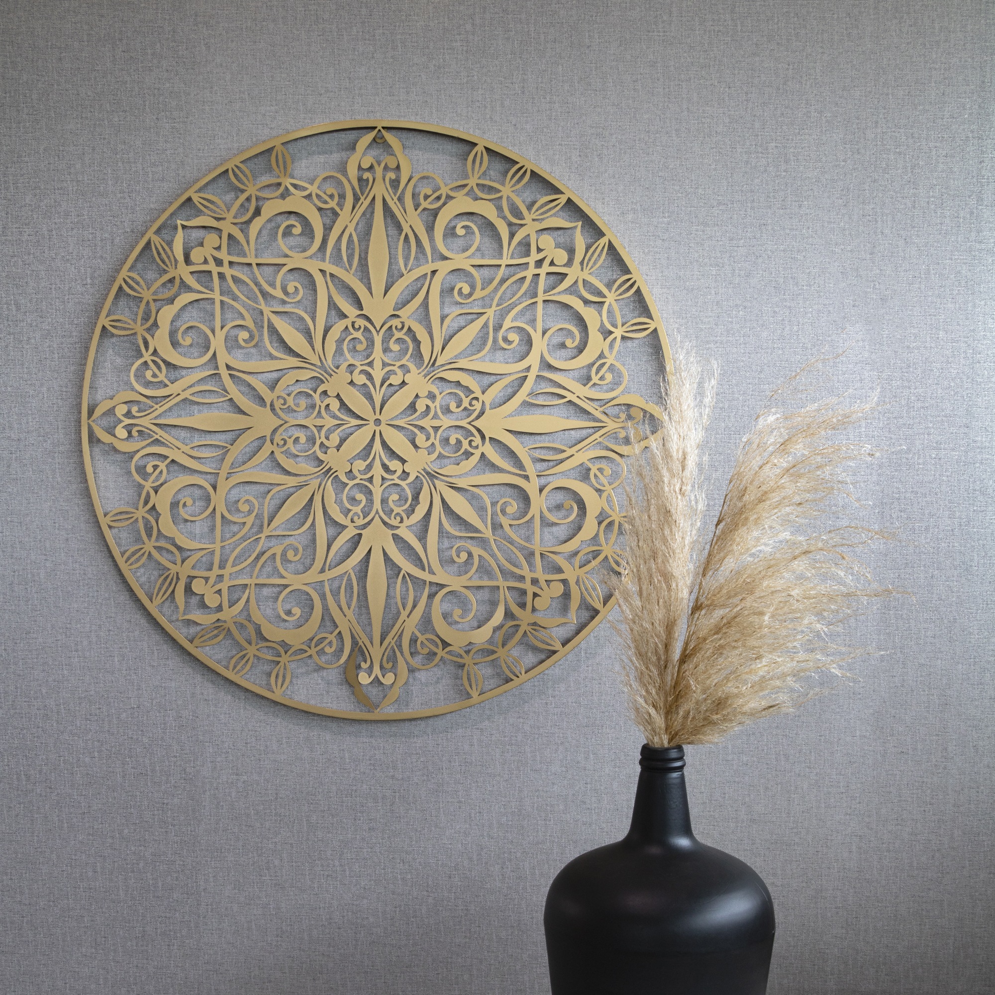 Art for the home Wandbild »Mandala Rund« 1 Stk. tlg. Luxus Metal Art Wanddeko