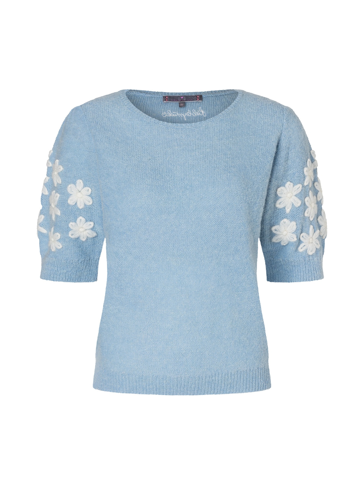 Lieblingsstück Kurzarmpullover »ZerdaliL« mit Alpakawolle und Wolle