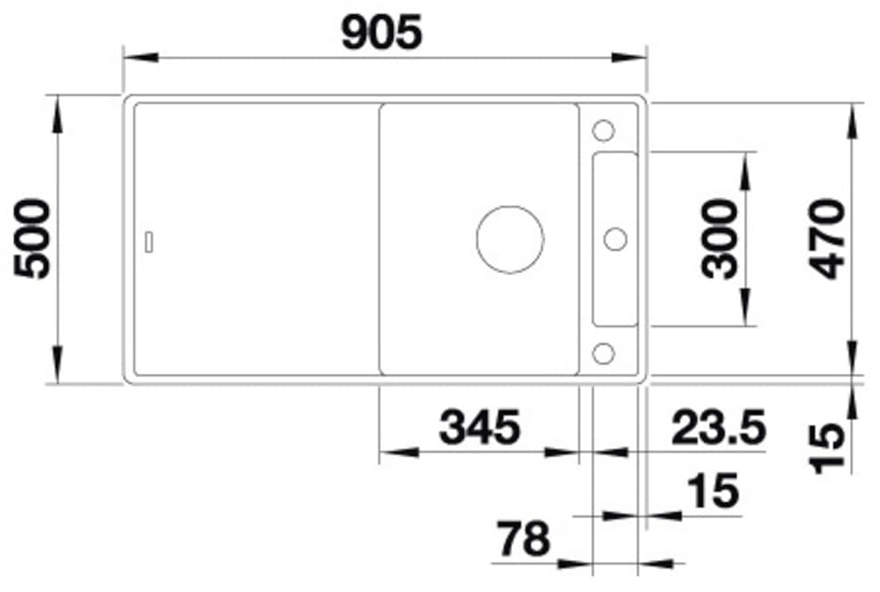 Blanco Granitspüle »AXIA III 5 S-F« 1 Stk. tlg. inklusive gratis Glasschneidebrett