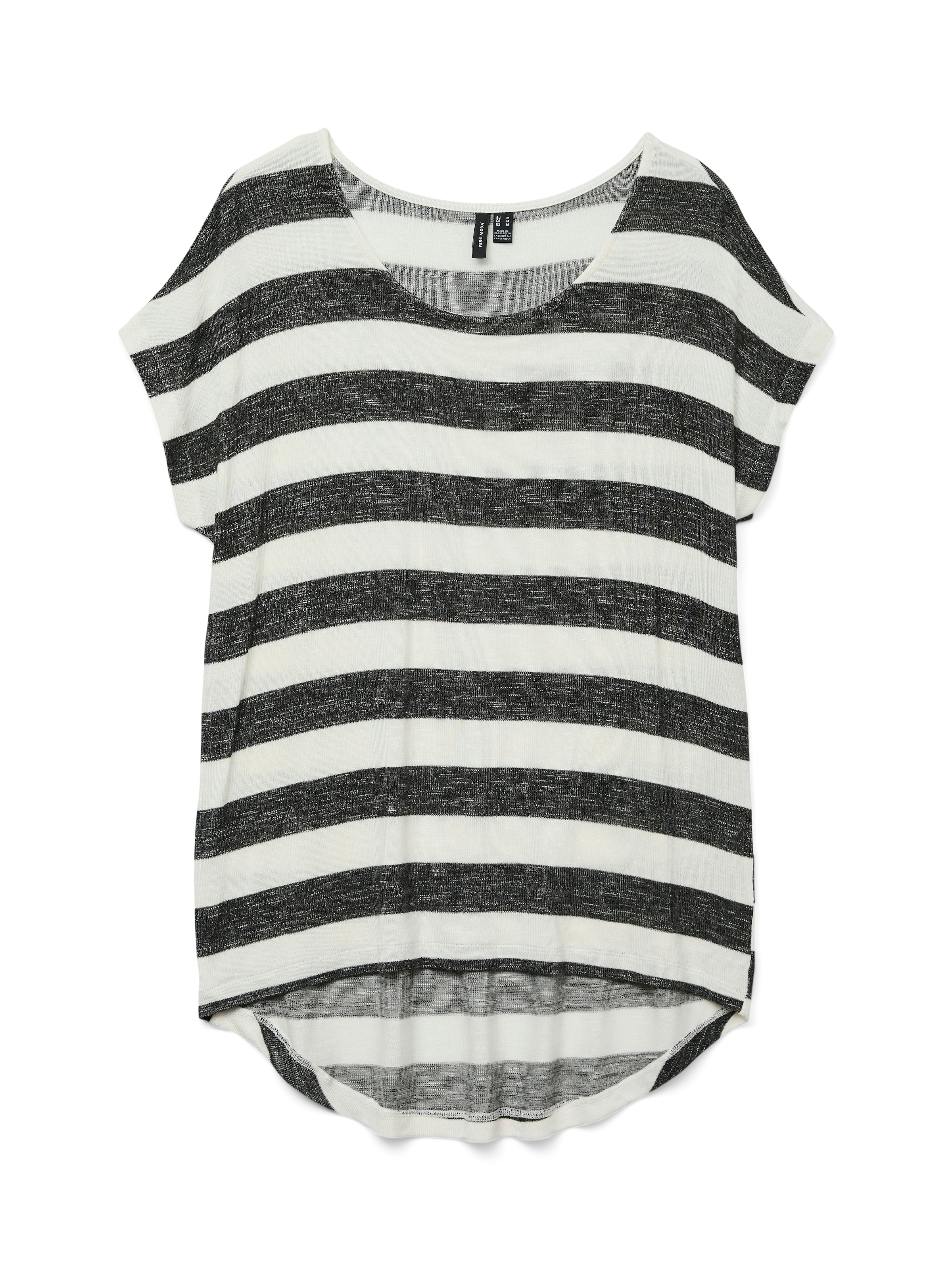 Vero Moda Kurzarmshirt »VMWIDE STRIPE SL TOP GA JRS NOOS« Viskosemischung