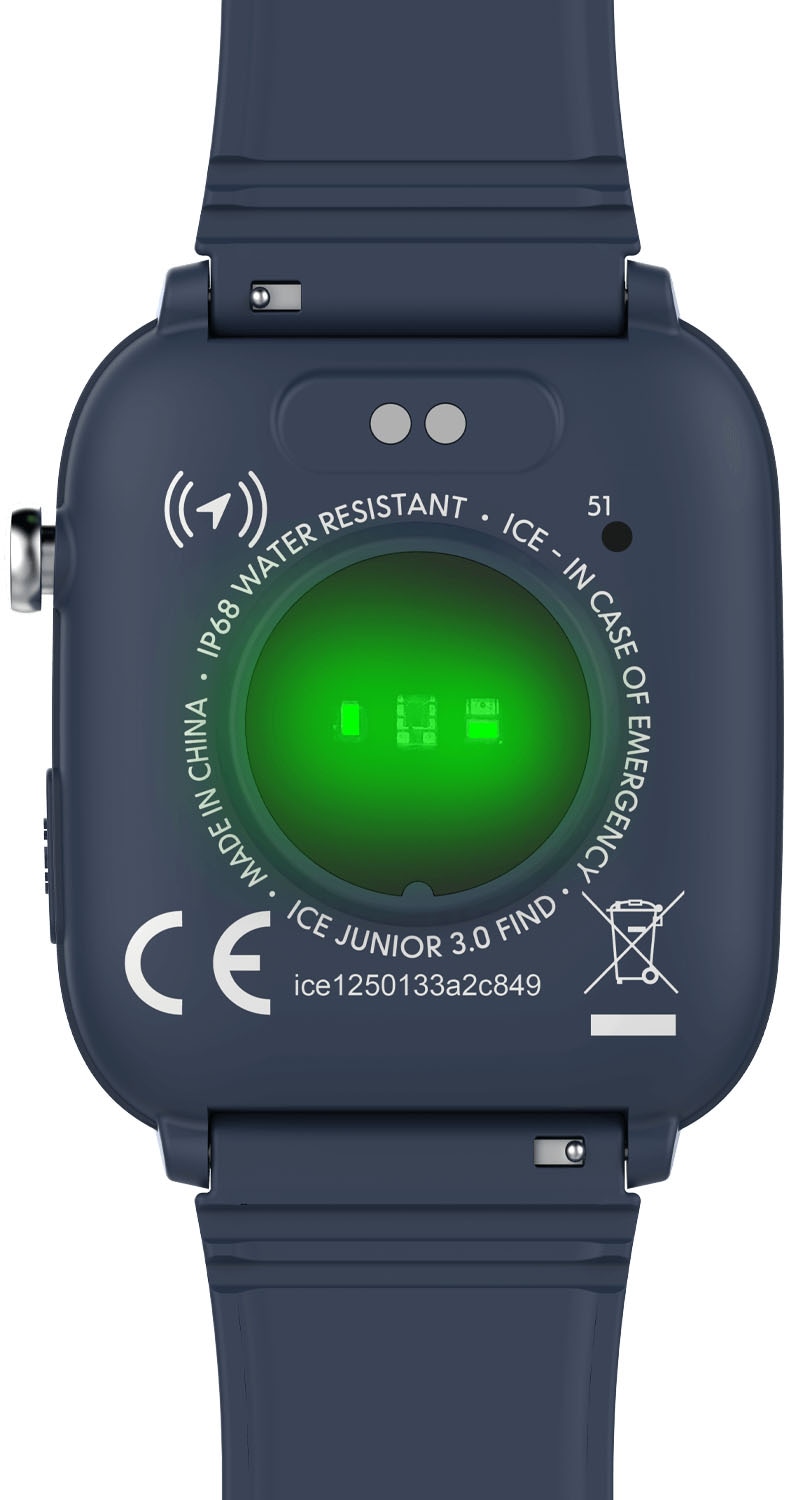 ice-watch Smartwatch »ICE smart junior 3.0 - Find My - 1.75«, Armbanduhr, Kinderuhr, Silikonarmband, Bluetooth, Geschenkidee,digital