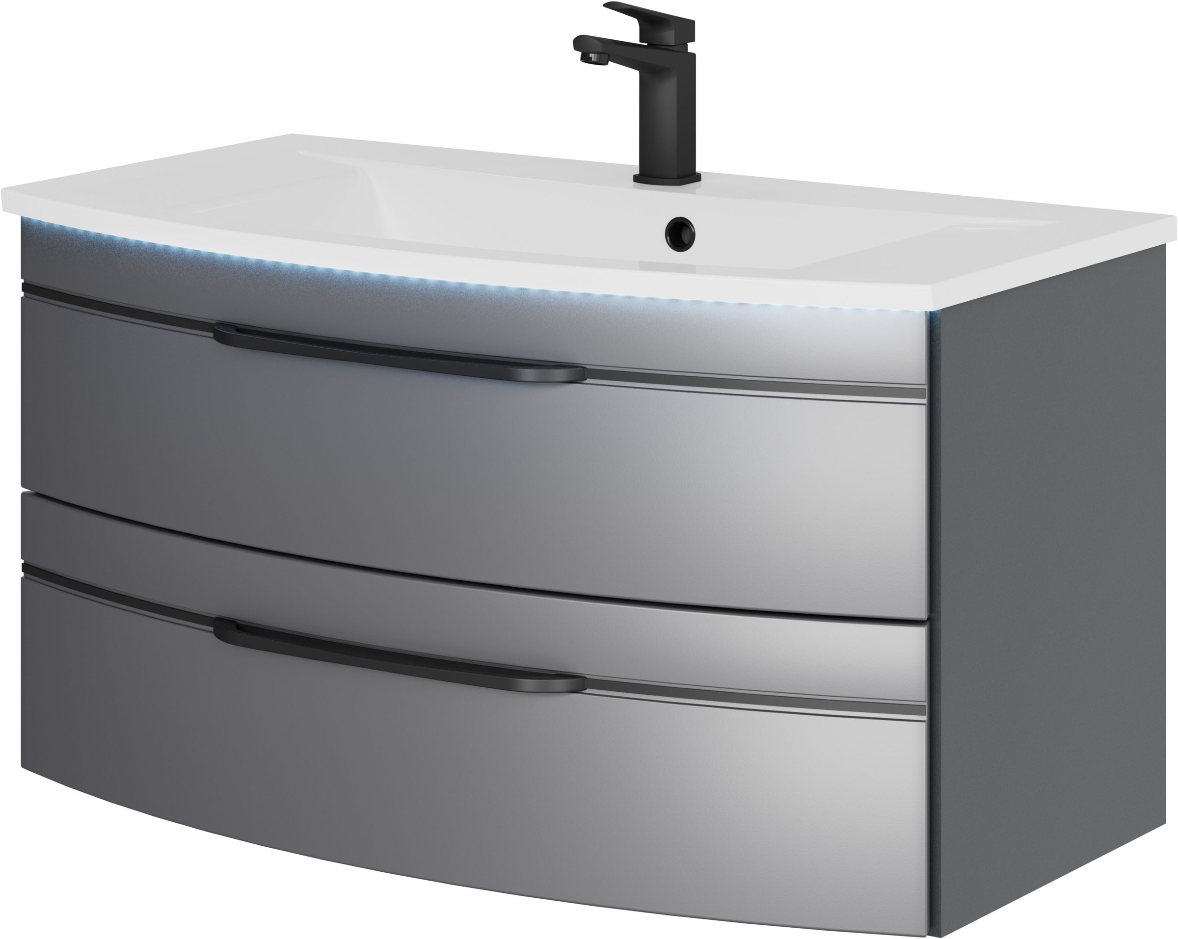 Saphir Waschtisch »Serie 7045 Mineralmarmor-Waschtisch und Unterschrank, 91 günstig online kaufen