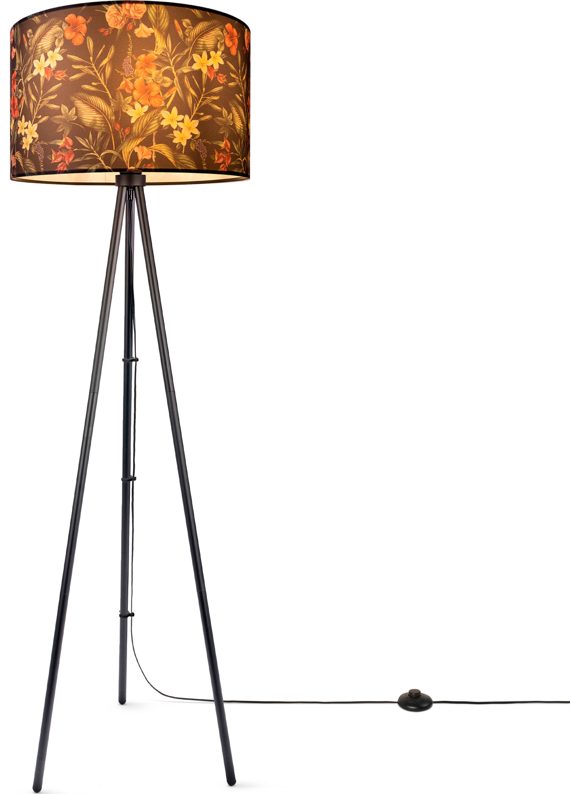 Paco Home Stehlampe »Trina Flower«, Leuchtmittel E27   ohne Leuchtmittel, S günstig online kaufen