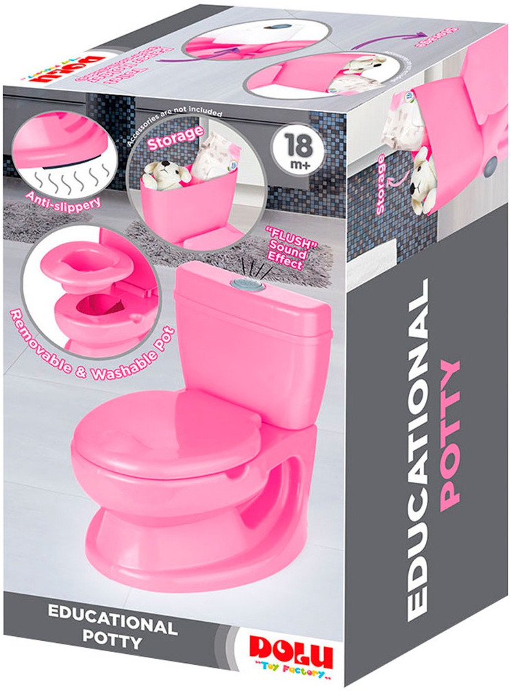 BabyGo Toilettentrainer »Baby Potty, pink«, pädagogoisches Töpfchen