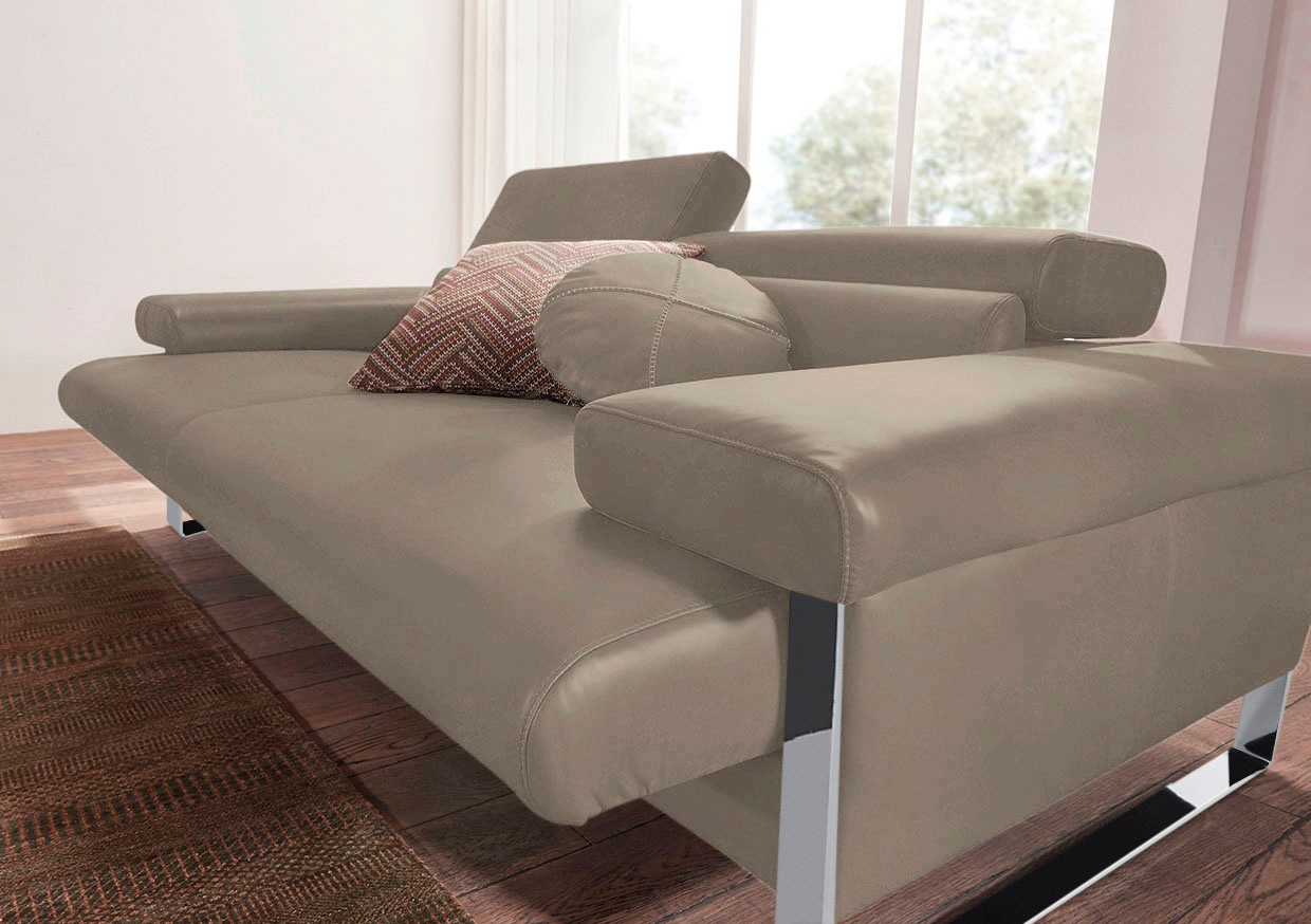 W.SCHILLIG 2-Sitzer »finn«, German Design Award 2016, Fußgestell Chrom glänzend, Breite 230 cm
