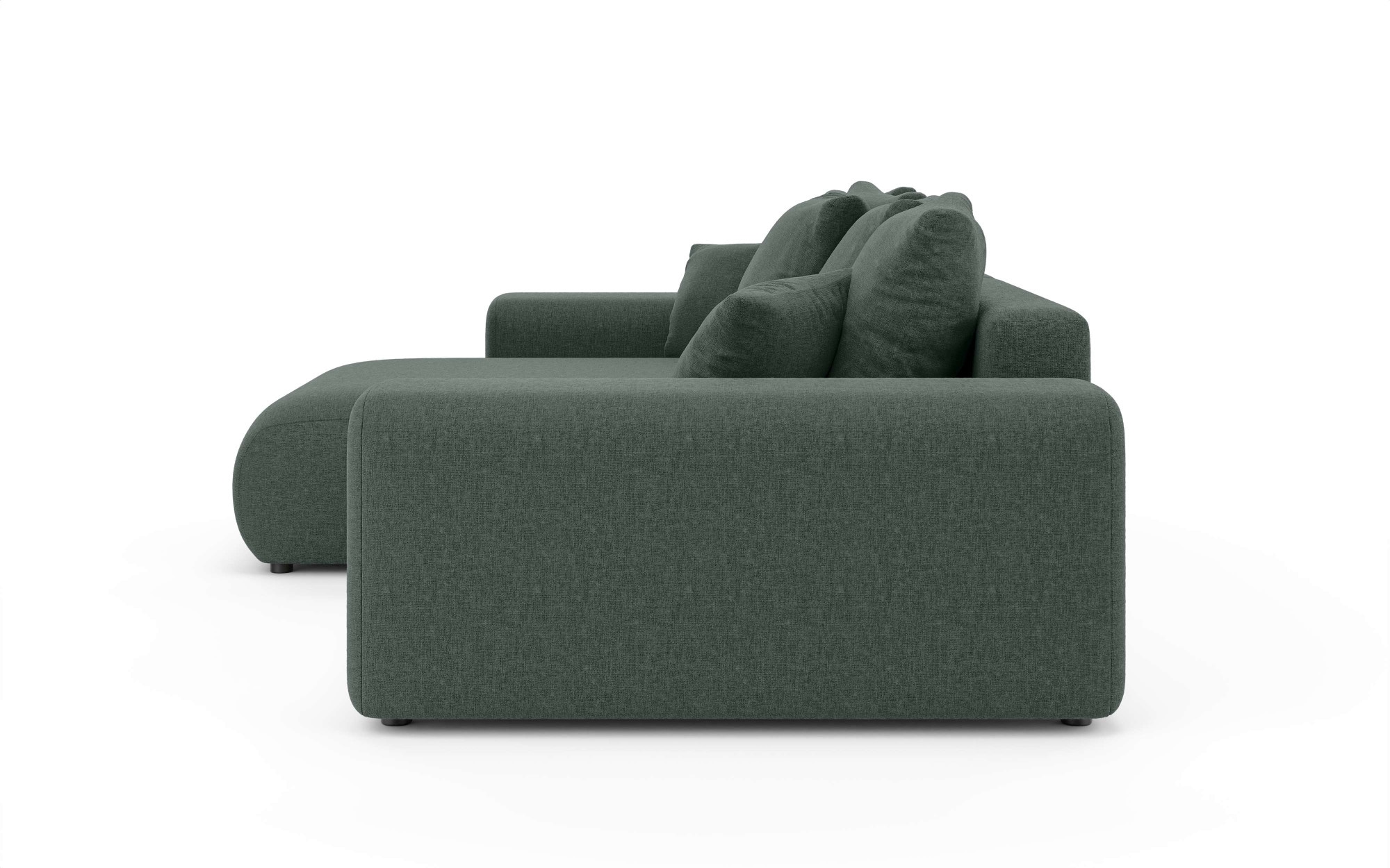 Home affaire Ecksofa »LAKESIDE mit Bettfunktion und Bettkasten, B/T/H 257/166/84 cm«, L-Form, Recamiere beidseitig montierbar, Wellenunterfederung
