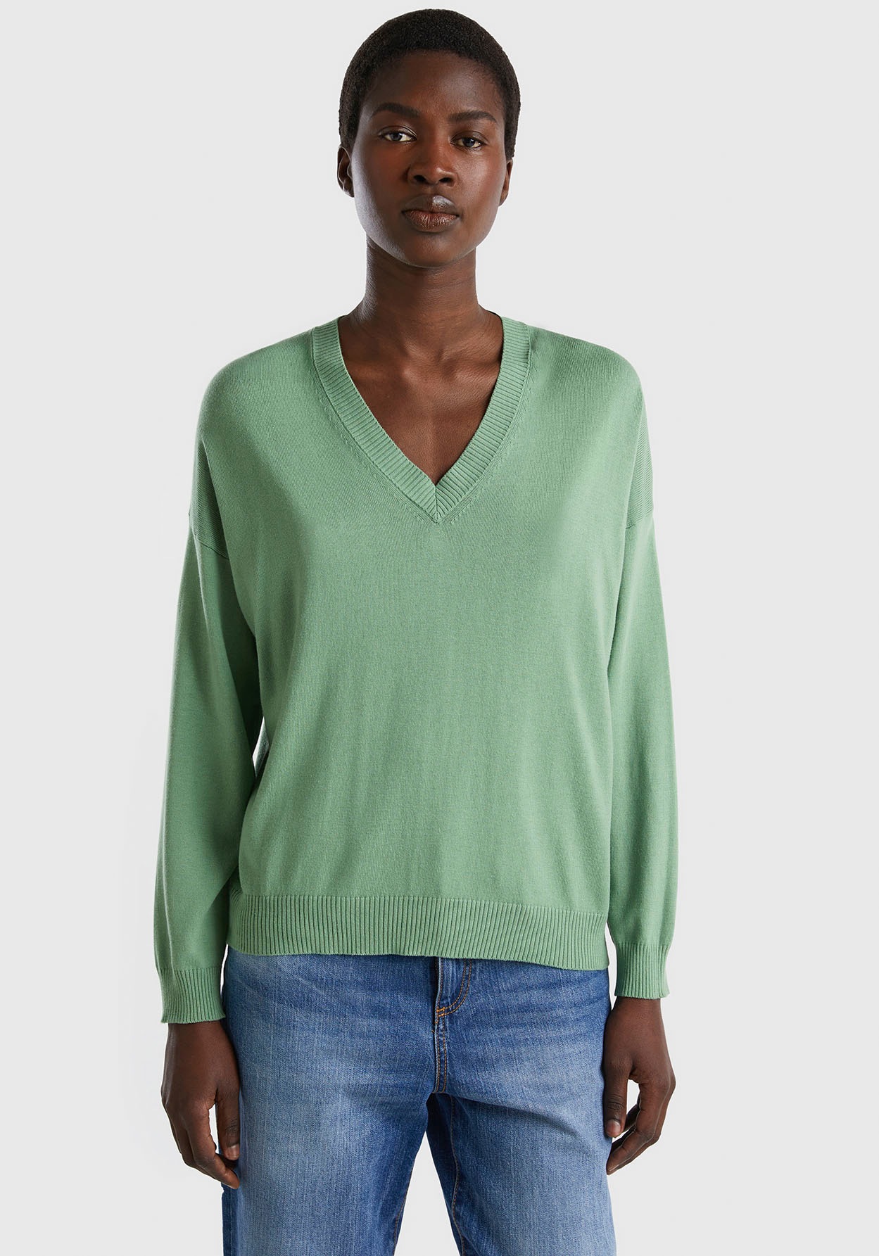 United Colors of Benetton V-Ausschnitt-Pullover »V NECK SWEATER L/S« kaufen