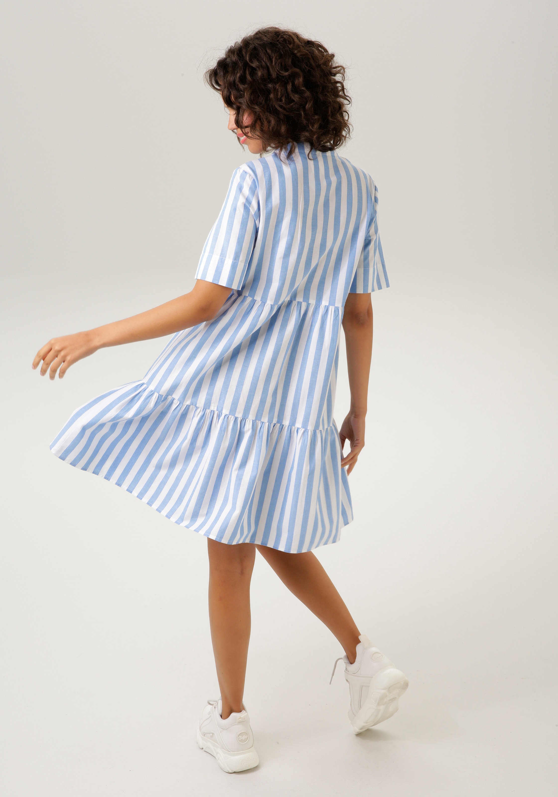 Aniston CASUAL Sommerkleid, im Streifen-Dessin - NEUE KOLLEKTION