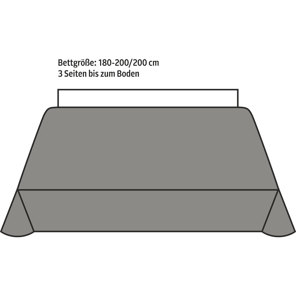 Home affaire Tagesdecke »Sofia«, Ornamente im Patchworkdesign, GRS-zertifiziert (gefertigt aus mindestens 50% recycelten Materialien), Flächengewicht von 320 g/m², Qualität 50% Baumwolle, 50% Polyester. Füllung: 100% Polyester