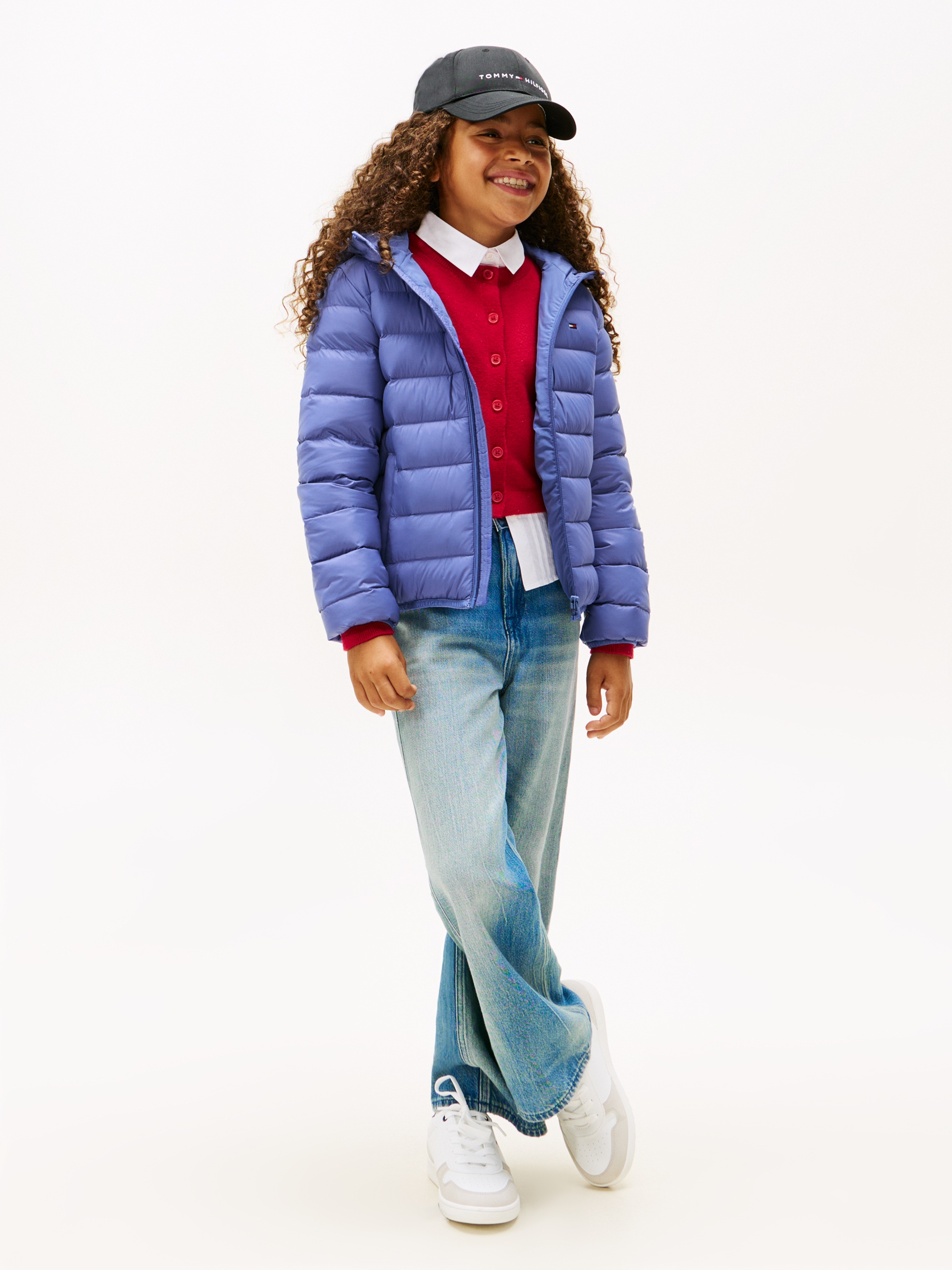 Tommy Hilfiger Steppjacke »U LIGHT DOWN HOODED JACKET«, mit Kapuze, Kinder bis 16 Jahre