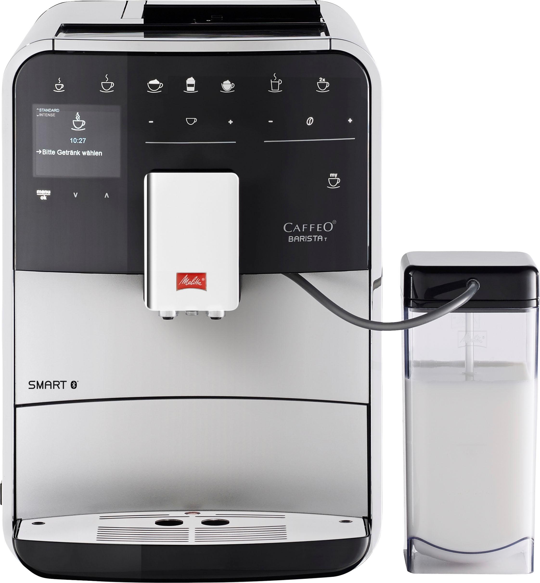 Melitta Kaffeevollautomat »Barista T Smart® F 83/0-102, schwarz« 4 Benutzerprofile& 18 Kaffeerezepte, nach italienischem Originalrezept