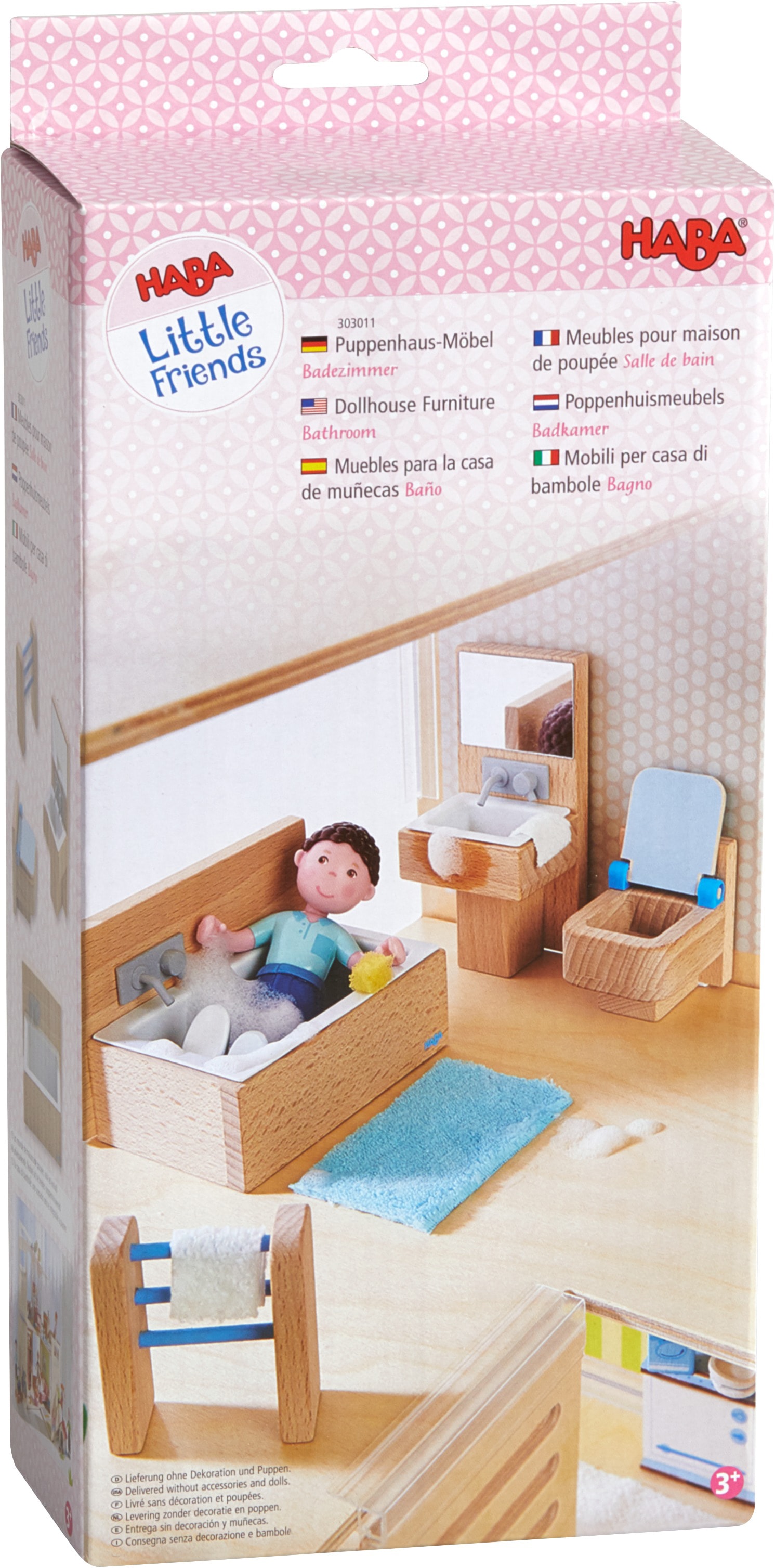 Haba Puppenmöbel »Little Friends - Badezimmer«, (Set)