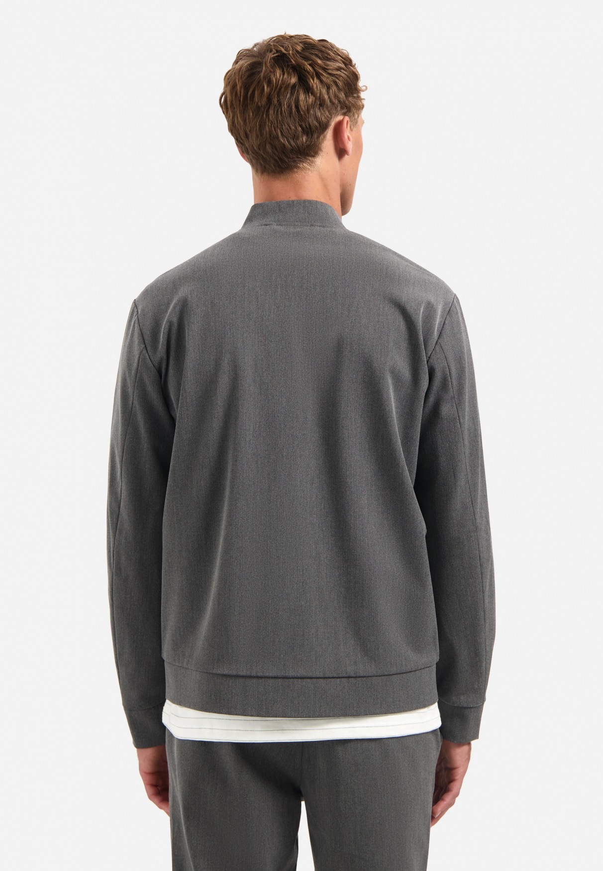 NO EXCESS Bomberjacke »No Excess Leichte melierte Strickjacke«