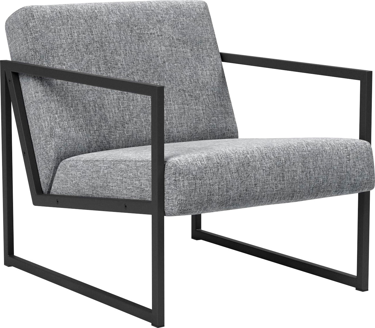 INNOVATION LIVING ™ Cocktailsessel »Vikko Designsessel, bequem, Industriedesign«, moderner Stuhl, Sitz und Rücken aus hochelastischem Schaum