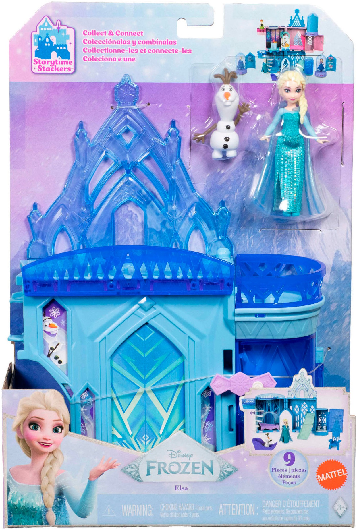 Mattel® Spielwelt »Disney Die Eiskönigin Kleine Puppen Elsa Stapelschloss«