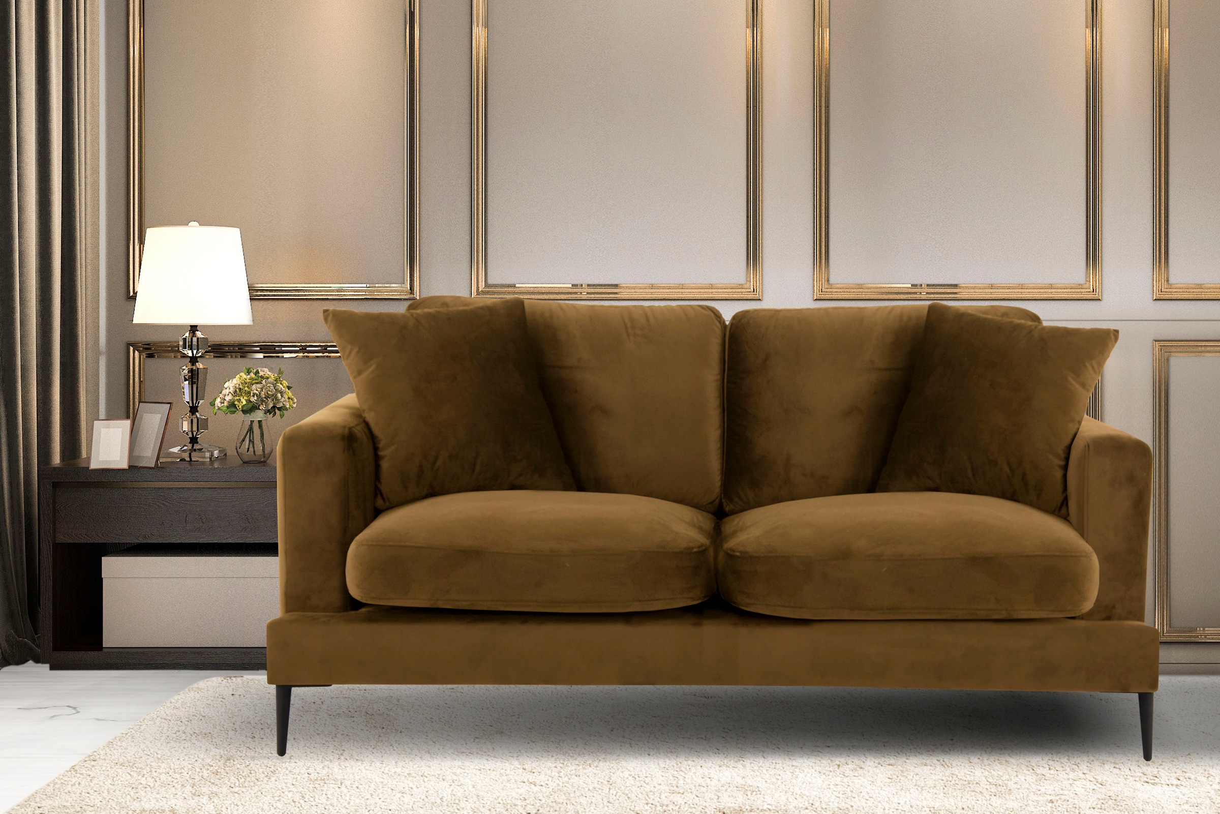 Home affaire 2-Sitzer »Cozy elegantes Designsofa, Maße B/T/H: 151/97/80 cm« günstig online kaufen