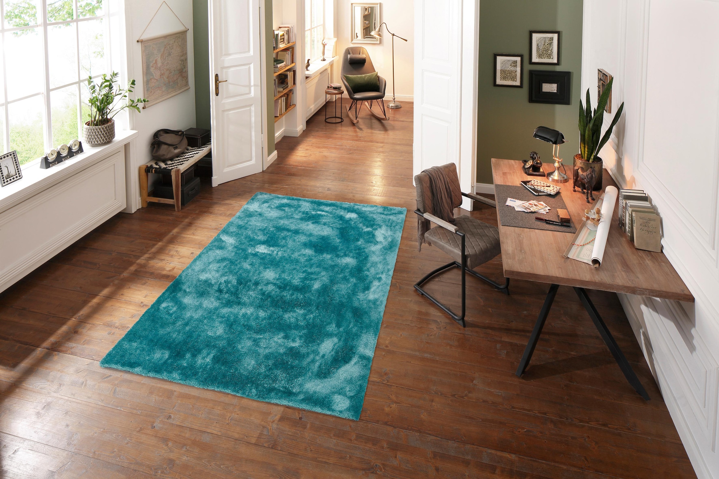 2. Bild von Bruno Banani Hochflor-Teppich »Dana Teppich«, rechteckig