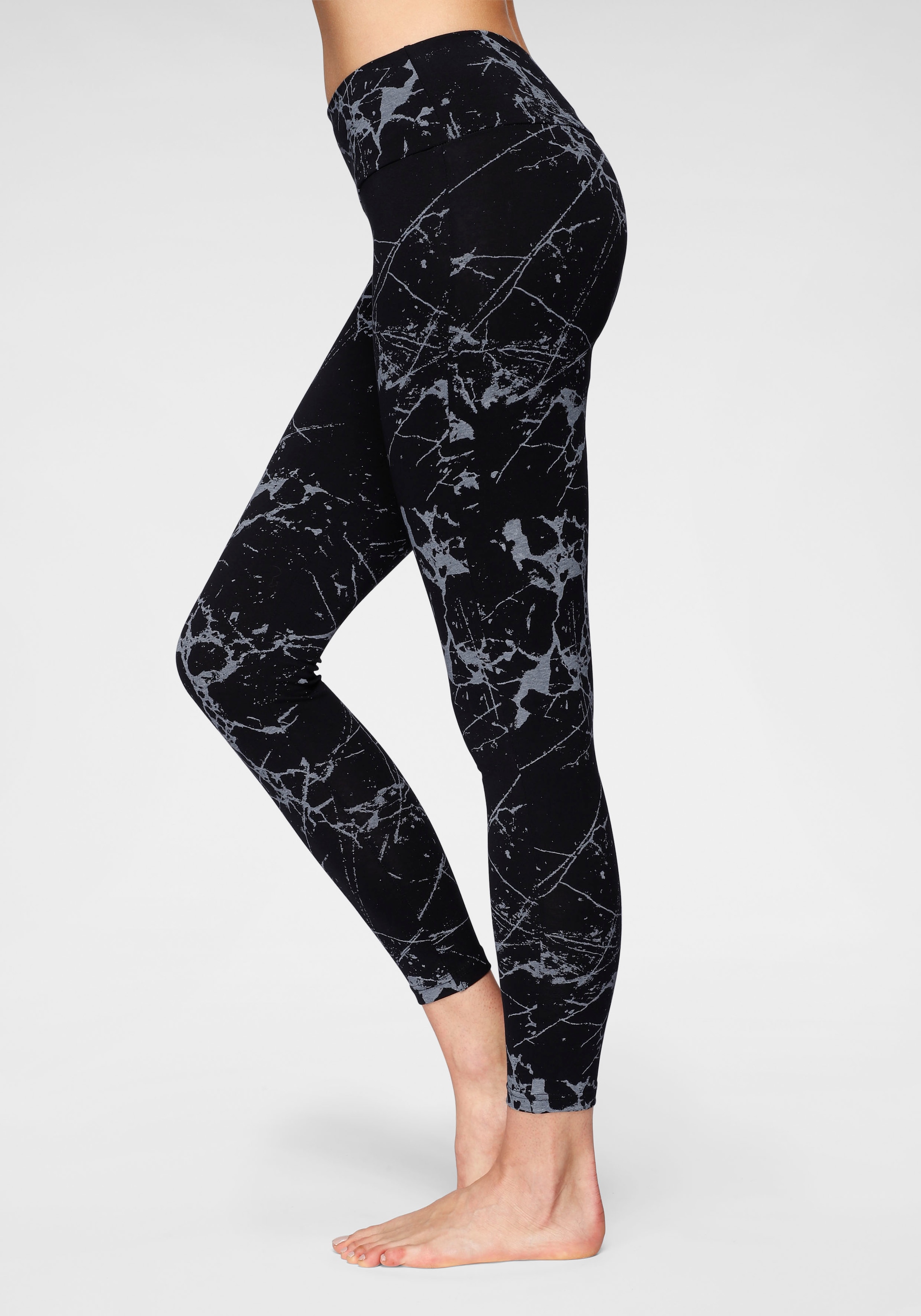 H.I.S Leggings, (2er-Pack), in bedruckt und uni, Loungewear