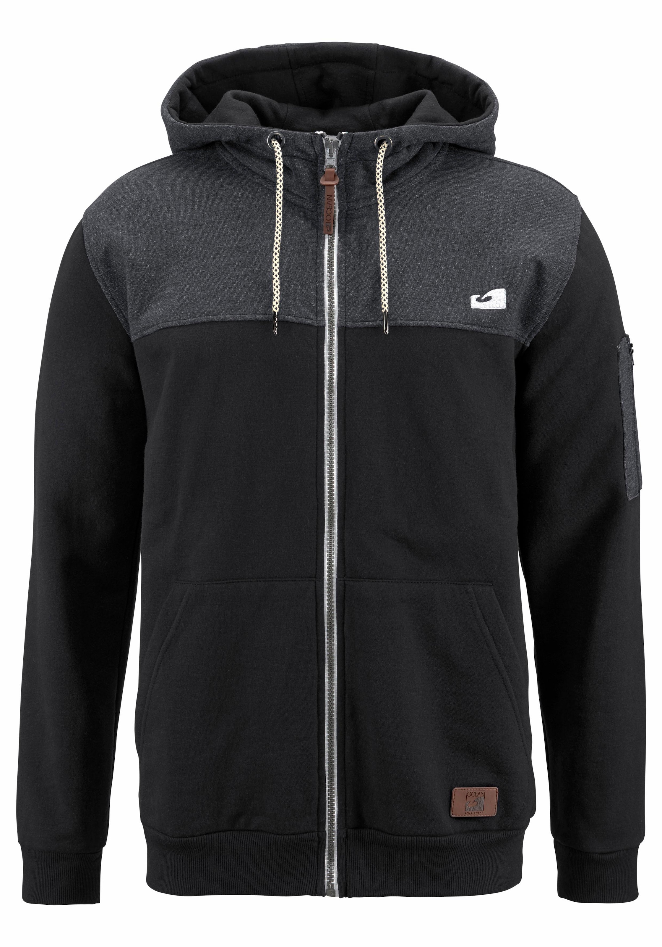 Ocean Sportswear Kapuzensweatjacke, Innen weich angeraut