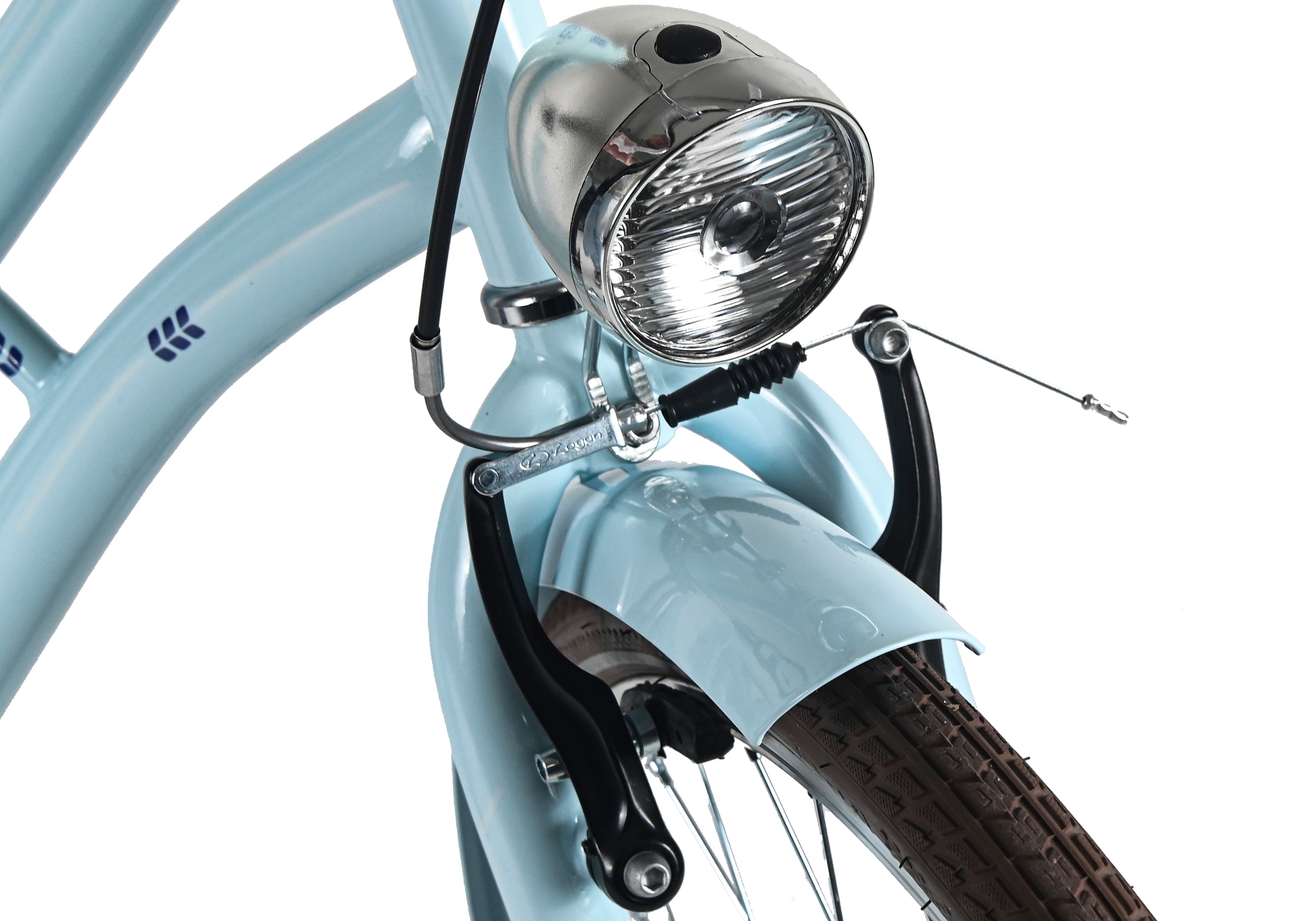 Dacapo Cityrad »Damenrad 28&#x27;&#x27; Classic Premium Blau 1 Gang RH 53 cm mit Korb« 1 Gang ohne Schaltung