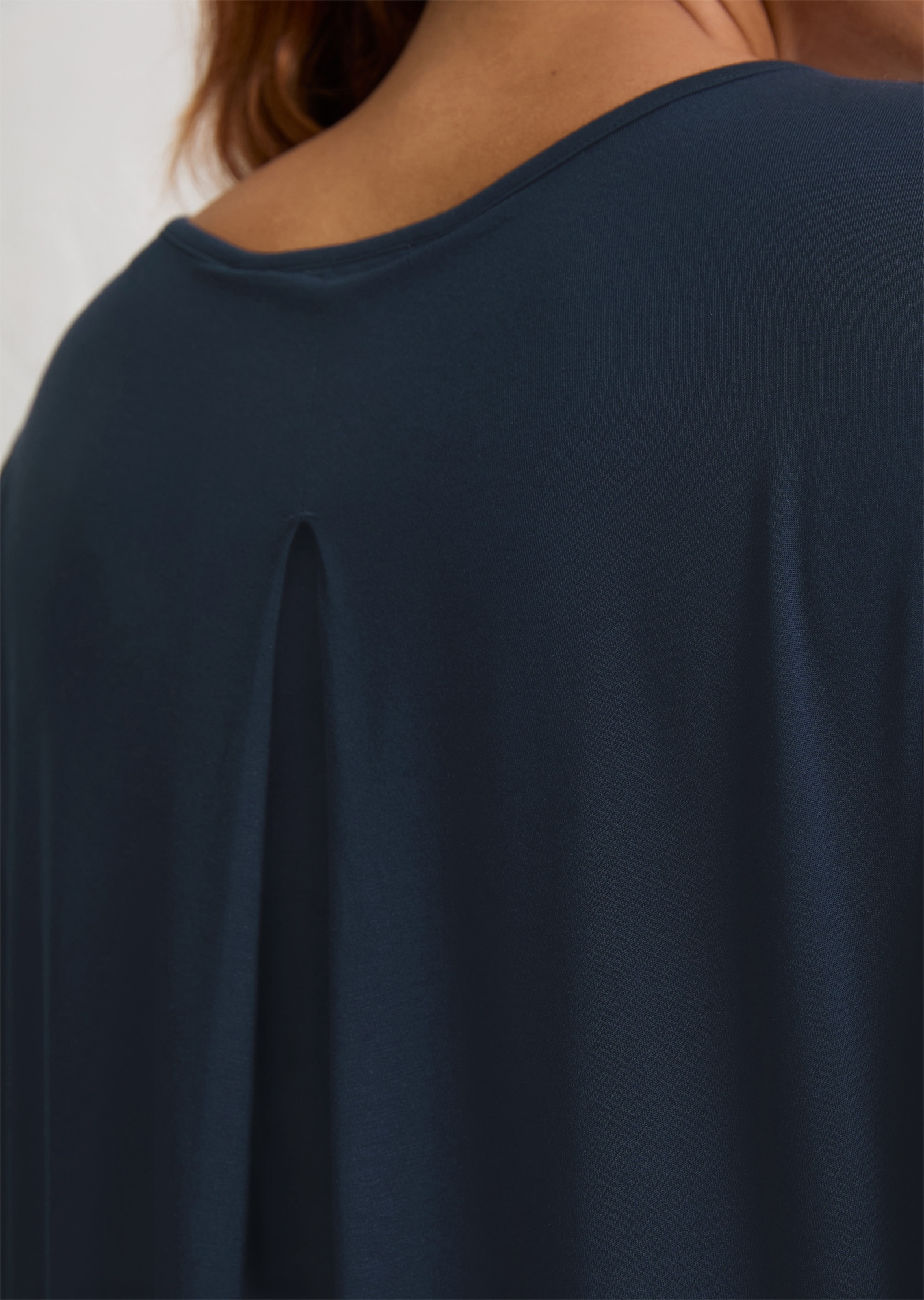 Marc O'Polo Shirtkleid »Mix N Match Cotton Modal«, weich, Modalmix, elastisch, Rundhals-Ausschnitt, Langarm