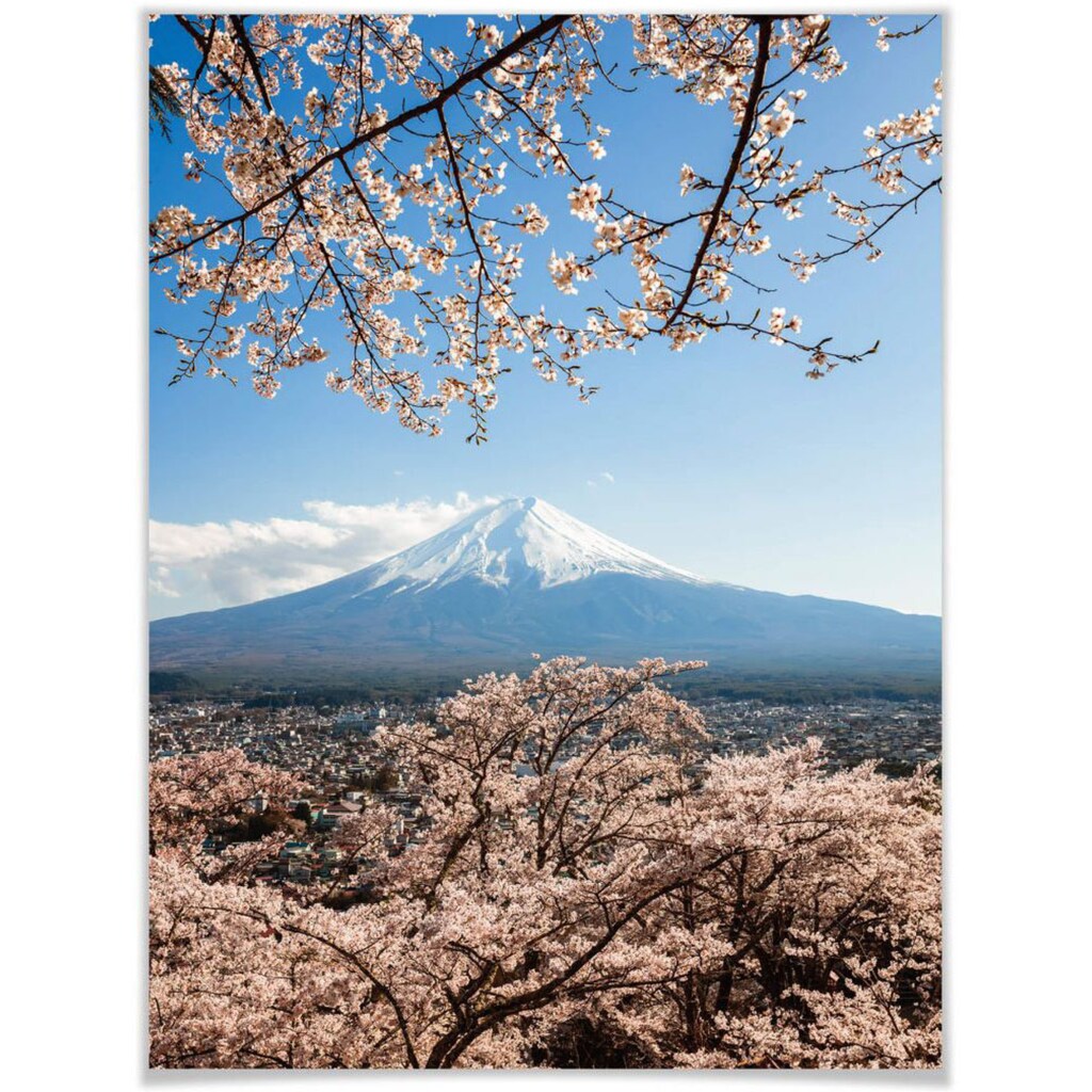 Wall-Art Poster »Mount Fuji Japan«, Berge, (1 St.)