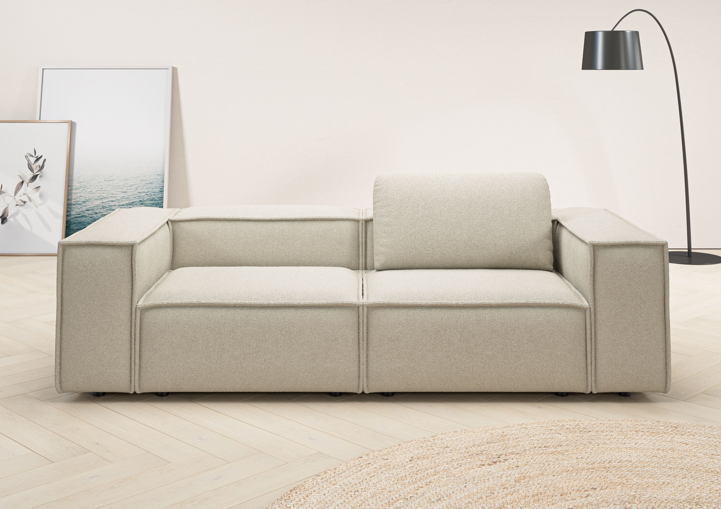 Home affaire 2-Sitzer »Watertown, modernes Sofa 246 cm breit, auch in Feinc günstig online kaufen