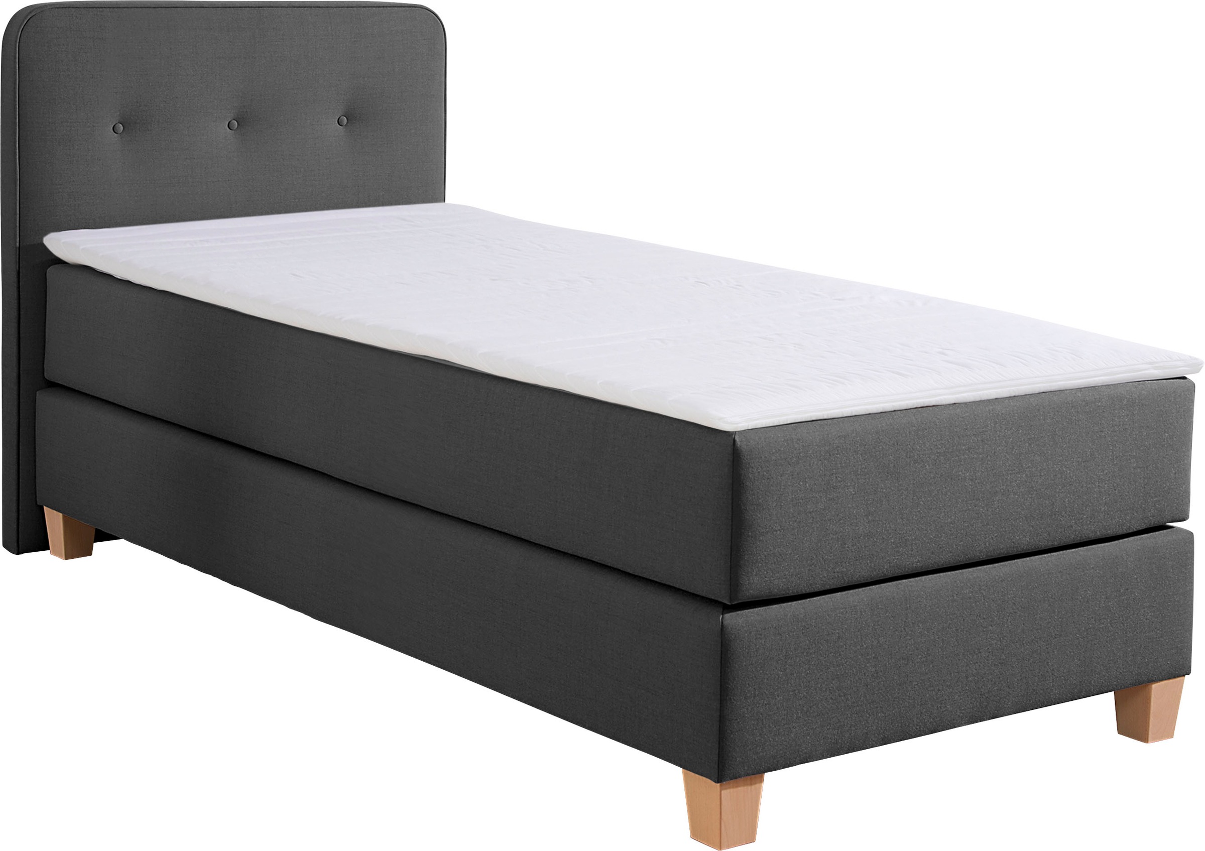 Home affaire Boxspringbett "Fargo" inkl. Topper, in 3 Matratzenarten, in Sa günstig online kaufen
