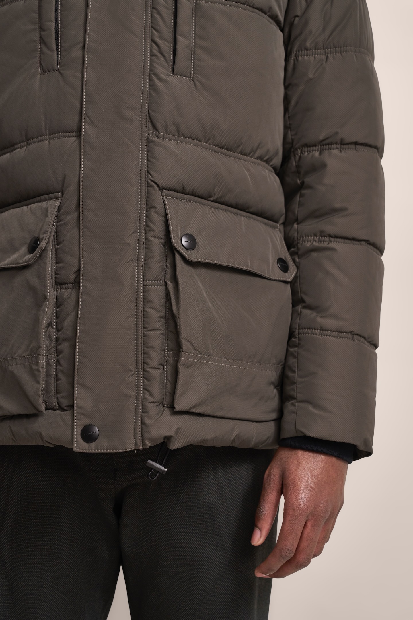 bugatti Langjacke, mit Kapuze, mit abtrennbarer Kapuze