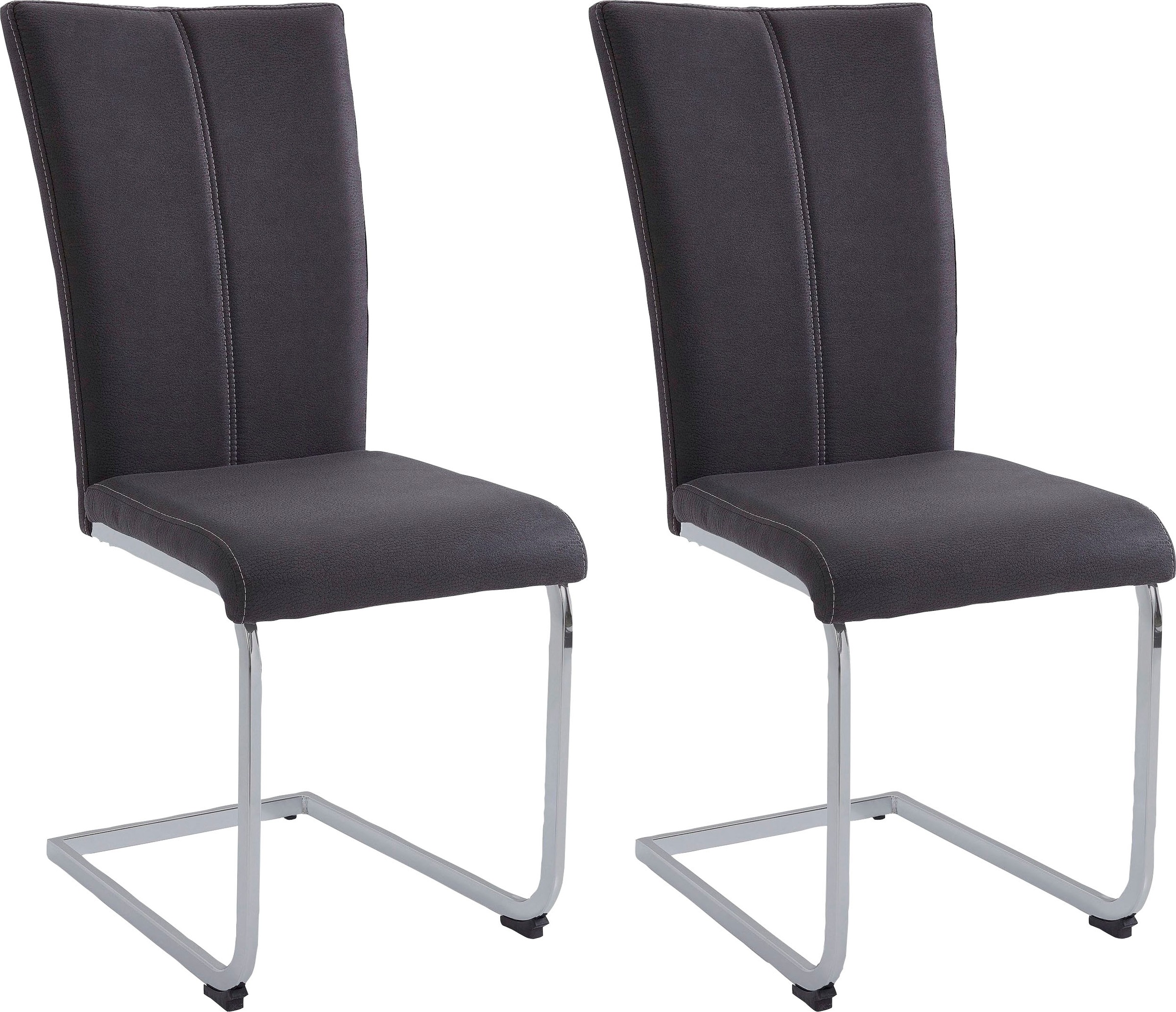 Home affaire Freischwinger »Nils«, (Set), 2 St., Luxus-Microfaser Lederopti günstig online kaufen