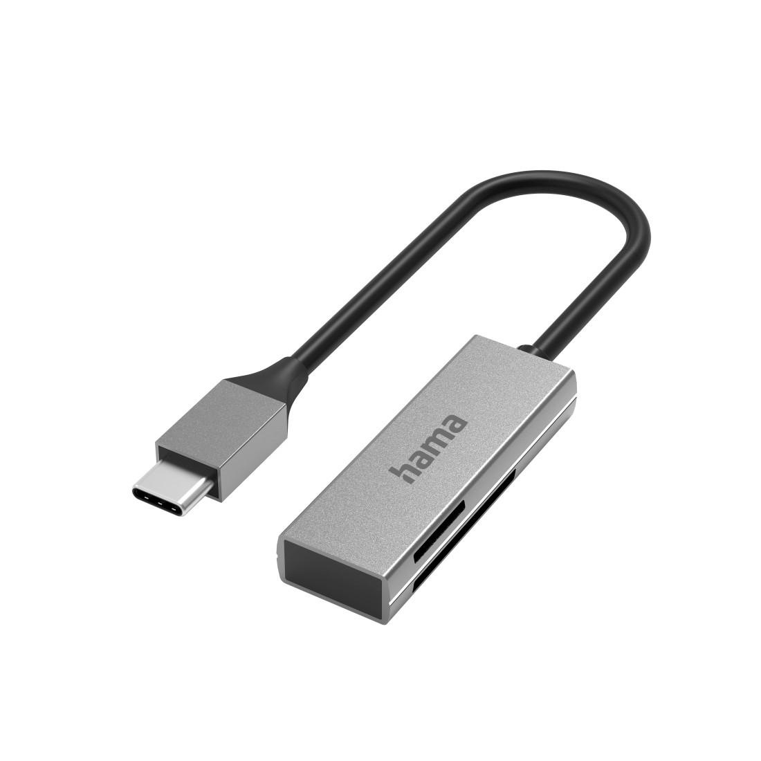 Hama RFID-Kartenleser »Hama USB-Kartenleser, USB-C, USB 3.0, SD/microSD Alu«