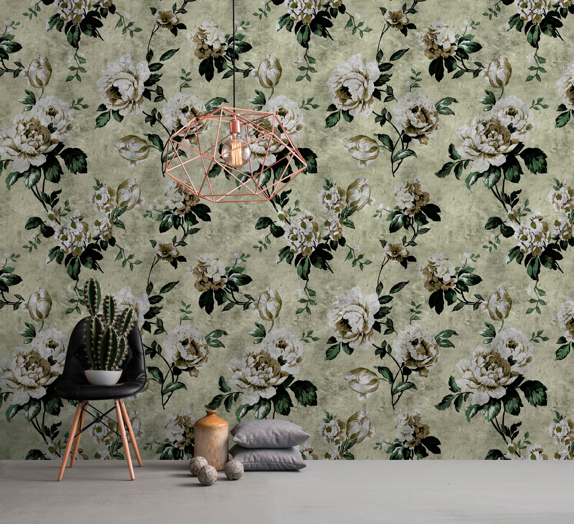 living walls Fototapete »Walls by Patel Wild Roses 1« glatt Vlies, Wand, Sc günstig online kaufen